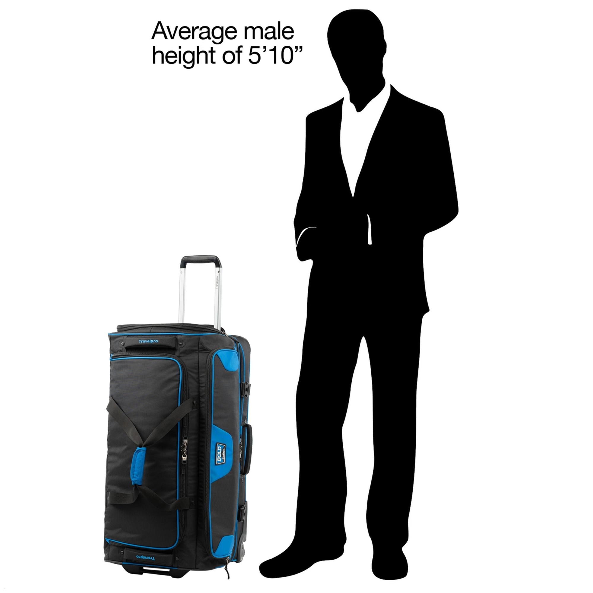 Travelpro Bold 30-Inch Drop Bottom Rolling Duffel Bag - Large Expandable Luggage for Air Travel, Road Trips & Adventure Vacations