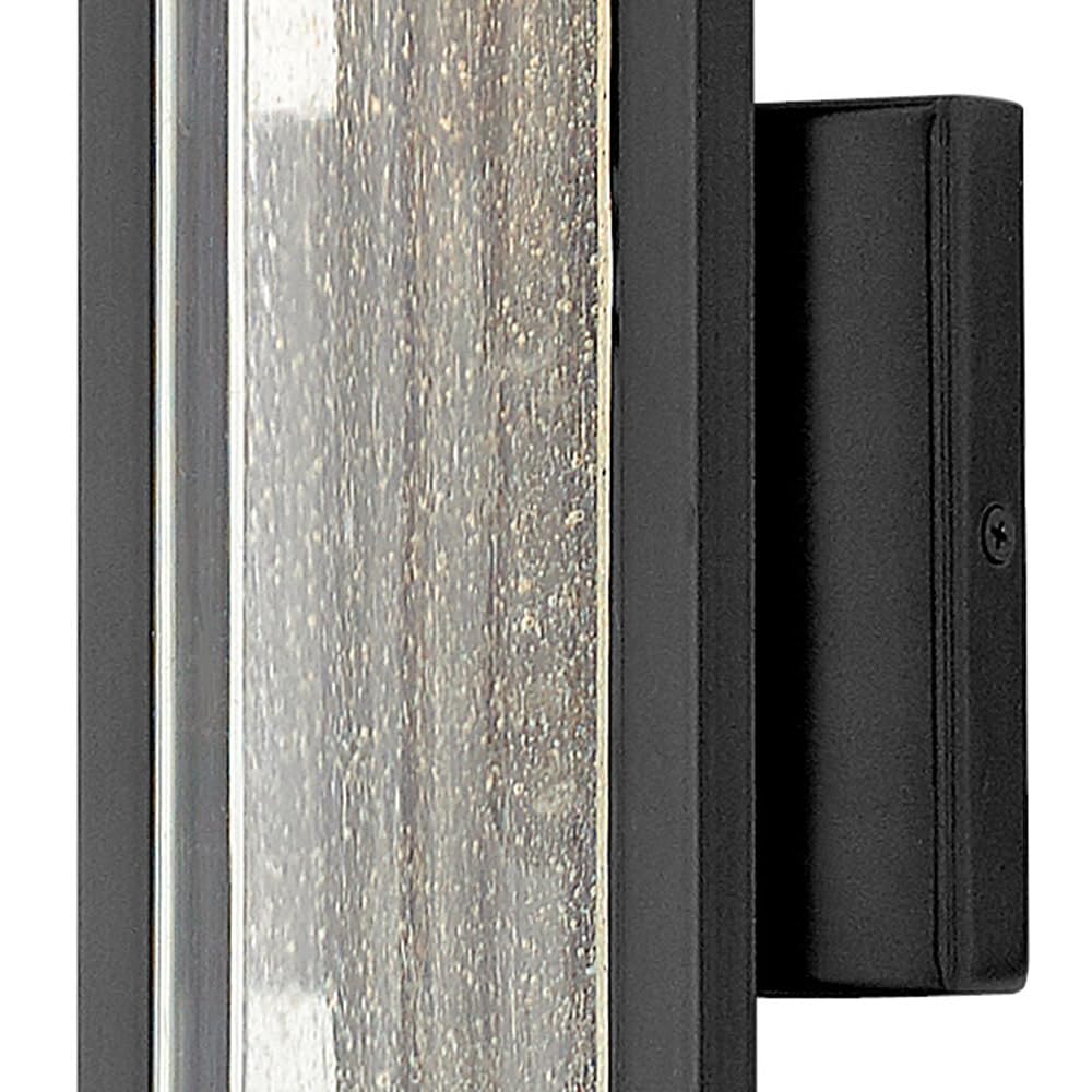 Hinkley Mist 1224SK Medium Outdoor Wall Mount Lantern Light - Modern Minimalist Sconce, Solid Aluminum Construction, Dark Sky & ADA Compliant - Satin Black Finish for Porch, Patio, and Entryway Lighting