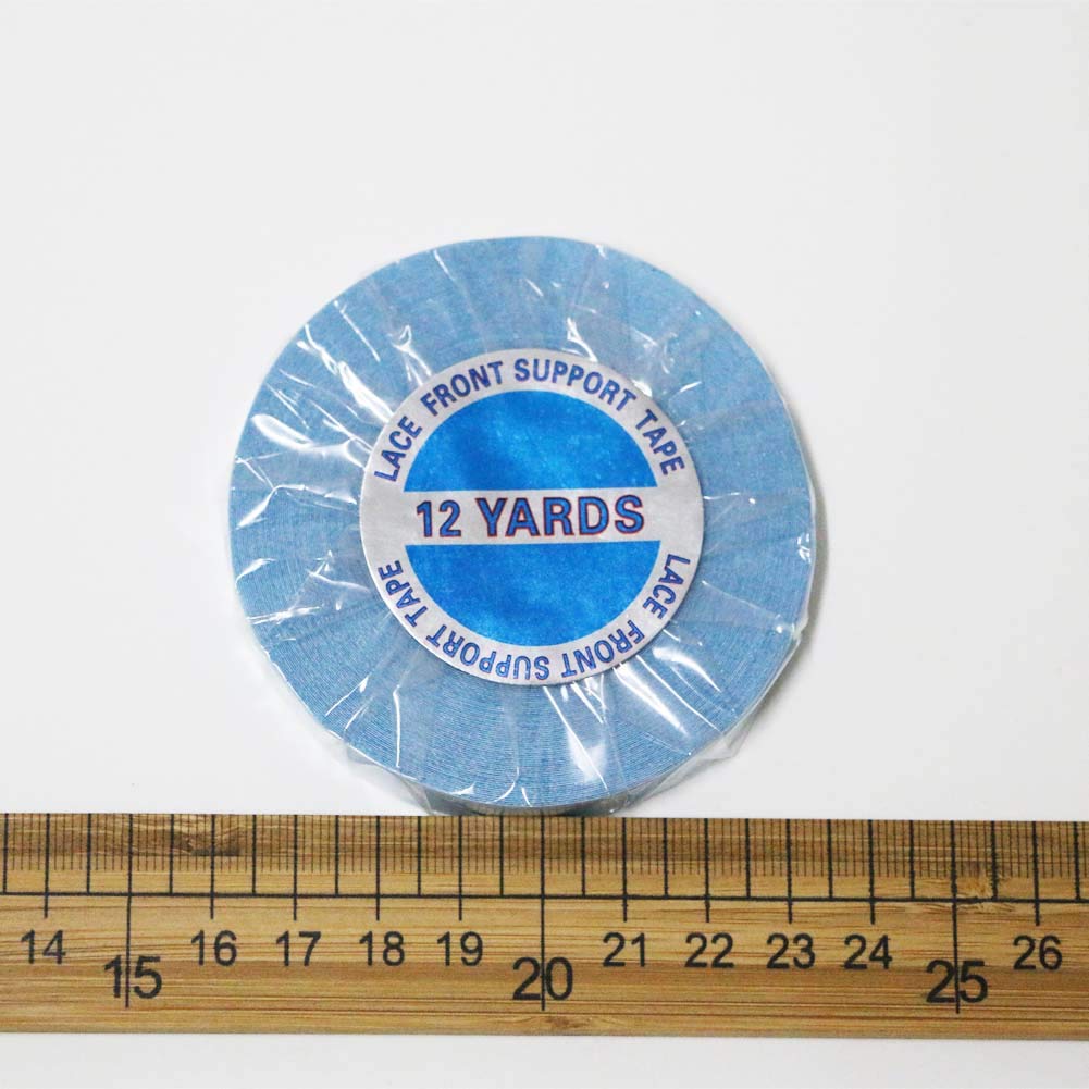 **12 Yards Double Sided Wig Tape – 12mm Wide Blue Liner, Super Strong & Waterproof Adhesive for Lace Front Wigs, Human Hair Extensions, Toupees & Beards – Secure & Comfortable All-Day Wear for Daily Use, Cosplay & Special Events**