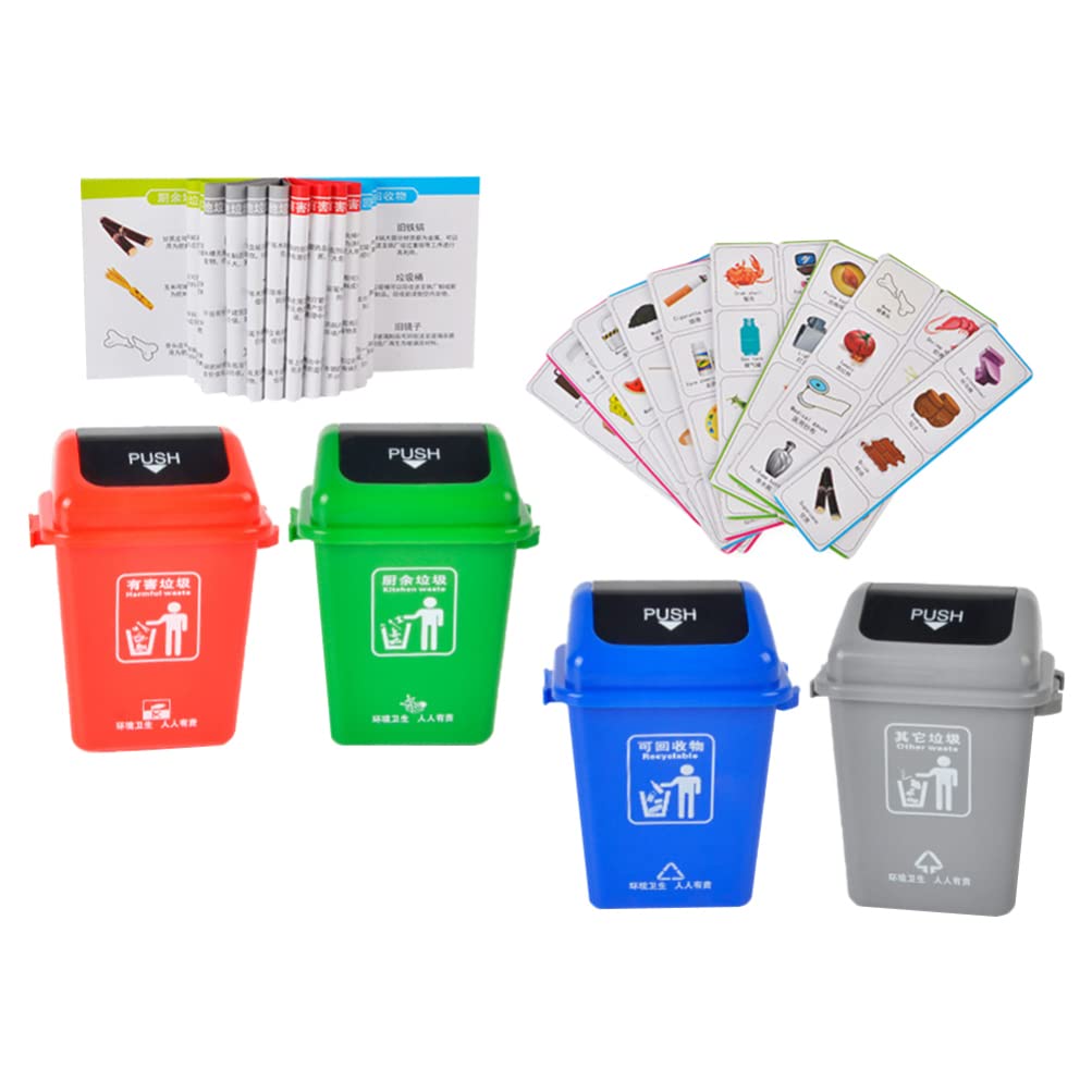 Kids Recycling Toy Set - Educational Waste Management & Garbage Sorting Cards for Children | Montessori Learning Activity for Home & Classroom