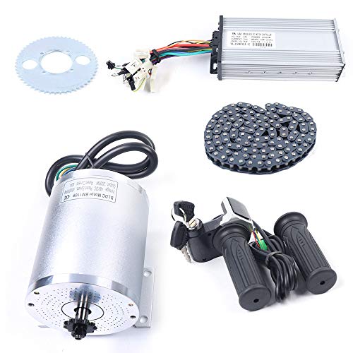 2000W 48V Brushless DC Motor Kit with Controller - High Power Electric Bike Conversion Kit for E-Bike, E-Scooter & Motorcycle DIY Projects | Perfect for Commuting, Off-Road & Urban Transportation