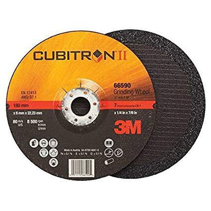 3M Cubitron II T27 Grinding Wheel - 7x1/4x5/8 Inch, 11-Inch Diameter, 20-Pack (64319) | Premium Abrasive Disc for Metal Grinding, Sanding & Surface Prep | Ideal for Welding Shops, Metal Fabrication & DIY Projects