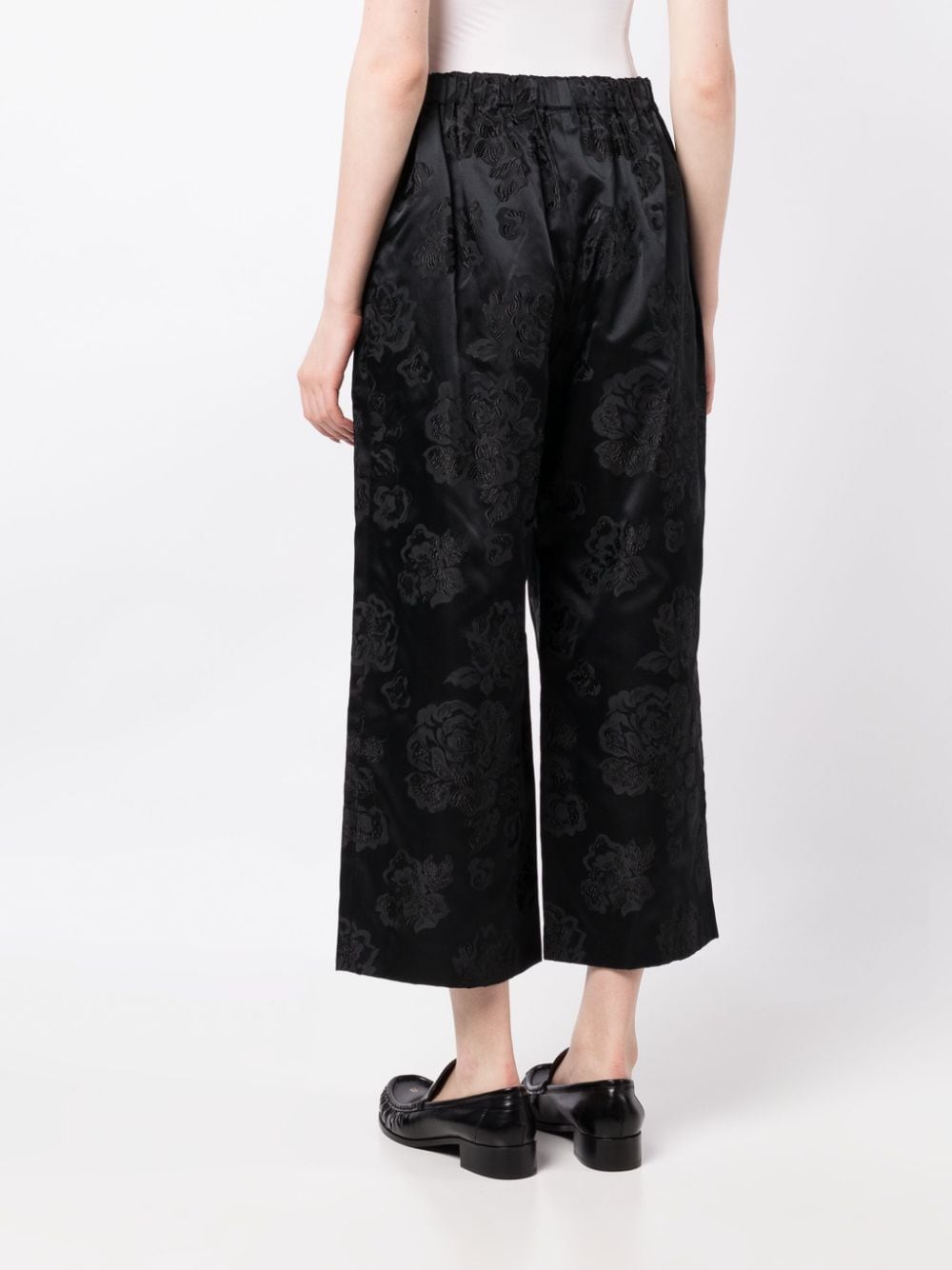 Comme Comme Women's High Waisted Black Trousers - Slim Fit Stretch Pants for Work, Office & Casual Wear
