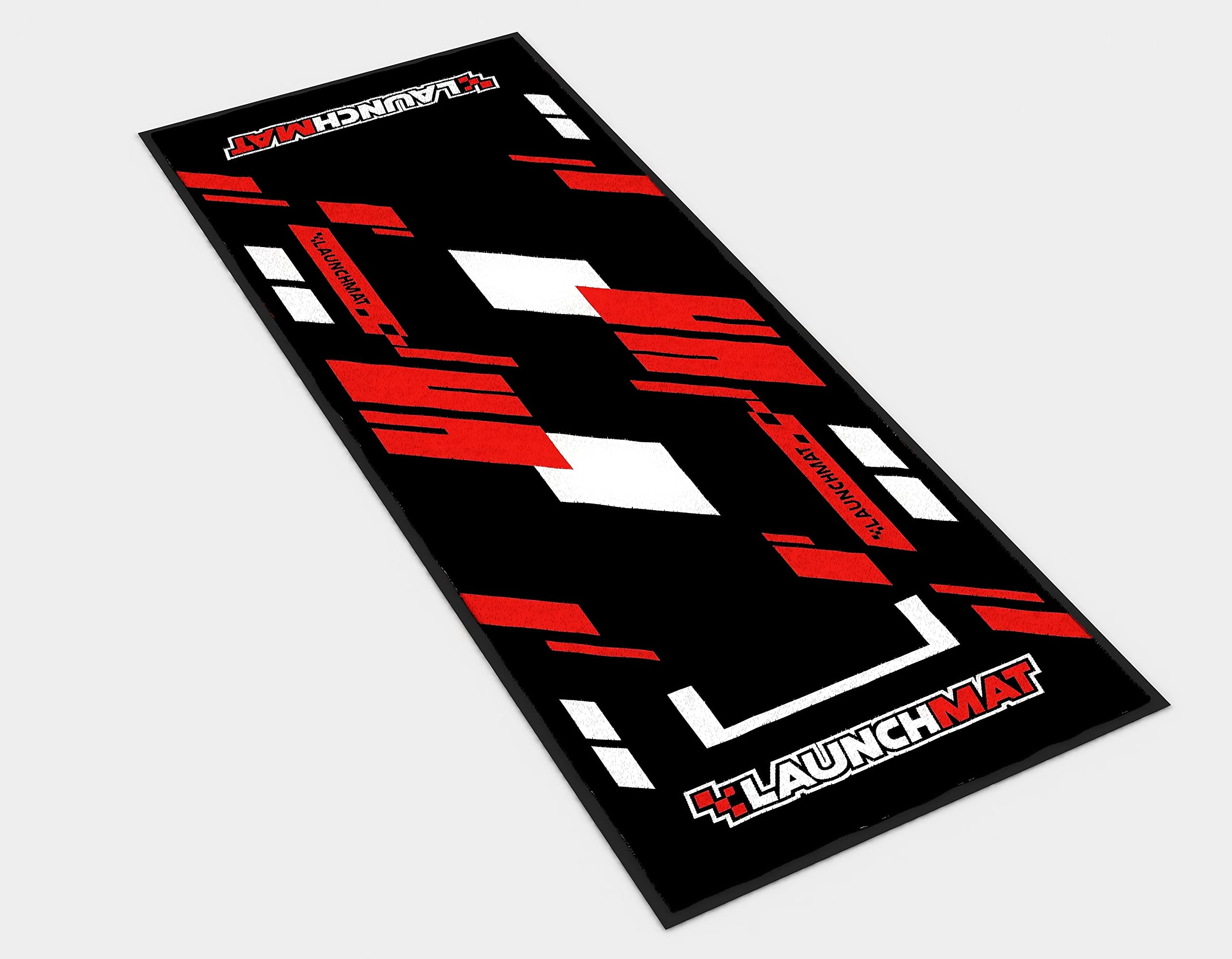 Premium Non-Slip Motorcycle Garage Mat for Sportbikes & Dirt Bikes - Heavy Duty Floor Protection (Red) | Ideal for Garage, Workshop & Track Use