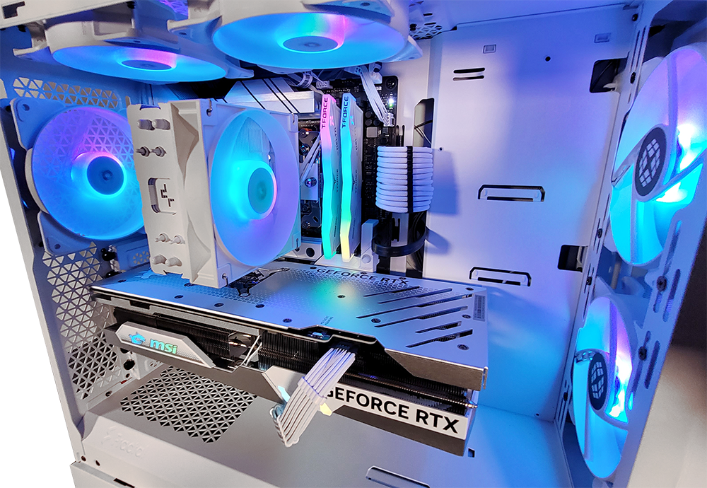 XOTIC PC G5 Pop Air GHOST Black Label Gaming Desktop - AMD X670 RYZEN Processor, DDR5 RAM, High Performance Gaming PC for Streaming & Esports