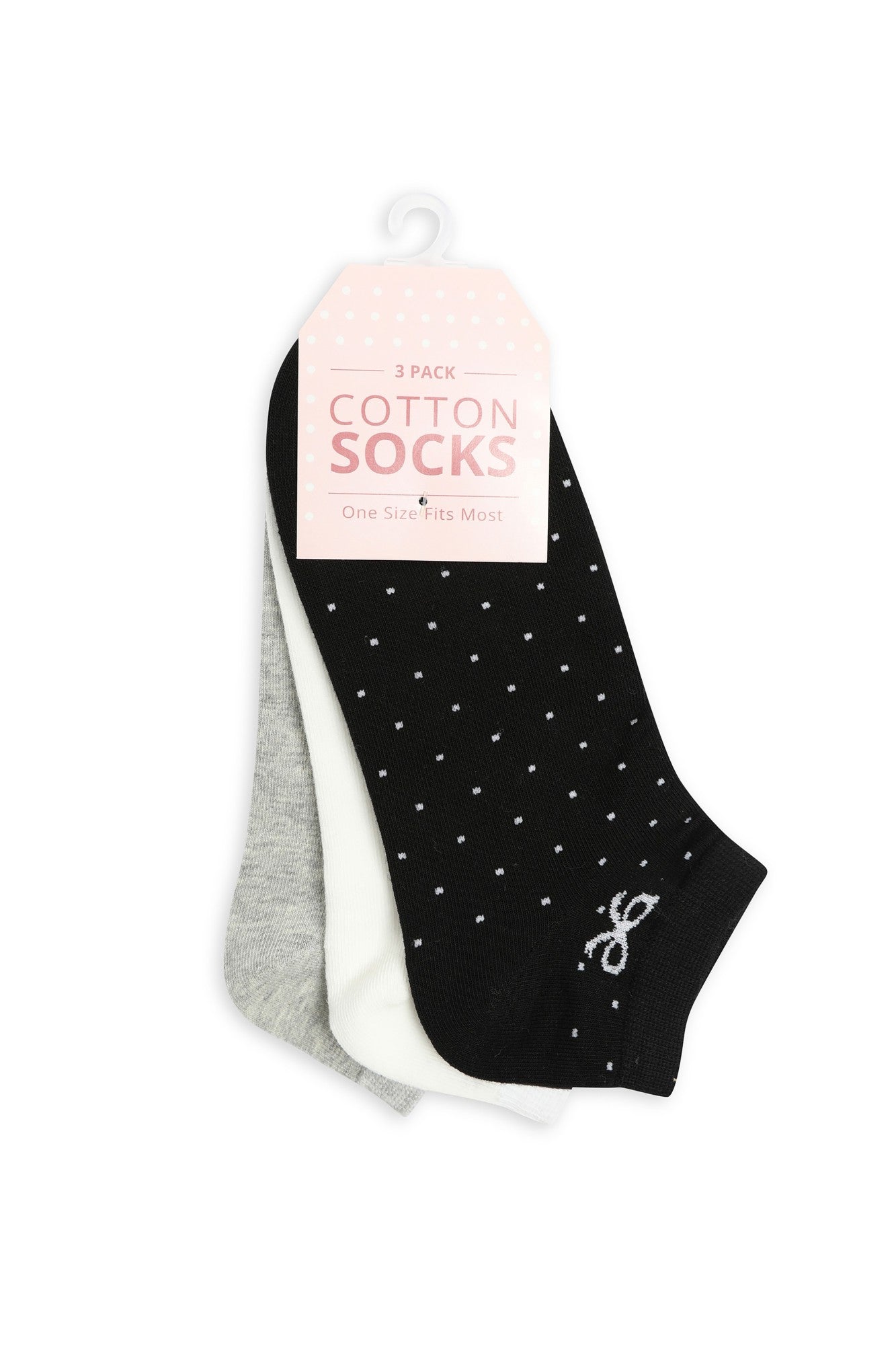 3 Pack Assorted Cotton Socks - Black, White & Grey | Comfortable Casual Crew Socks for Men & Women | Perfect for Daily Wear, Gym & Outdoor Activities
