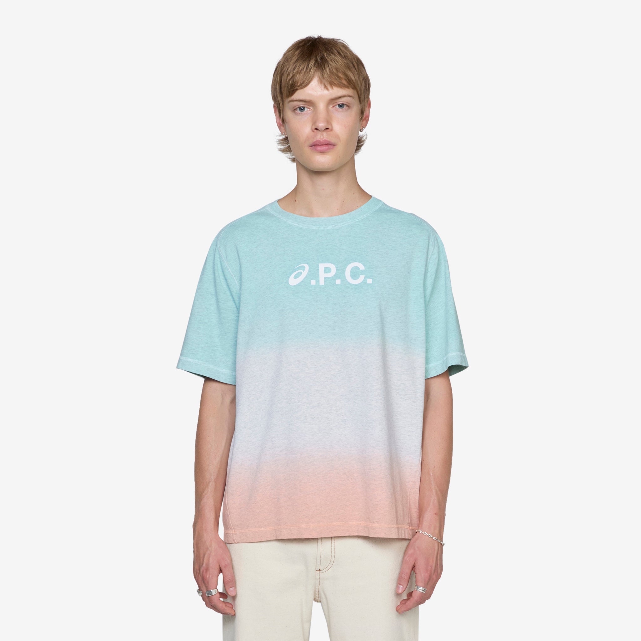 ASICS x Dip Dye Wind T-Shirt - Colorful Running & Training Shirt for Men - Perfect for Jogging, Gym Workouts & Outdoor Sports