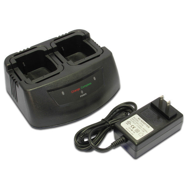 KENWOOD Two Way Radio Dual Charger for KNB29 KNB29N KNB29A KNB30 KNB30A KNB45 KNB45L - Fast Charging Station for Walkie Talkies - Perfect for Security, Construction & Outdoor Adventures