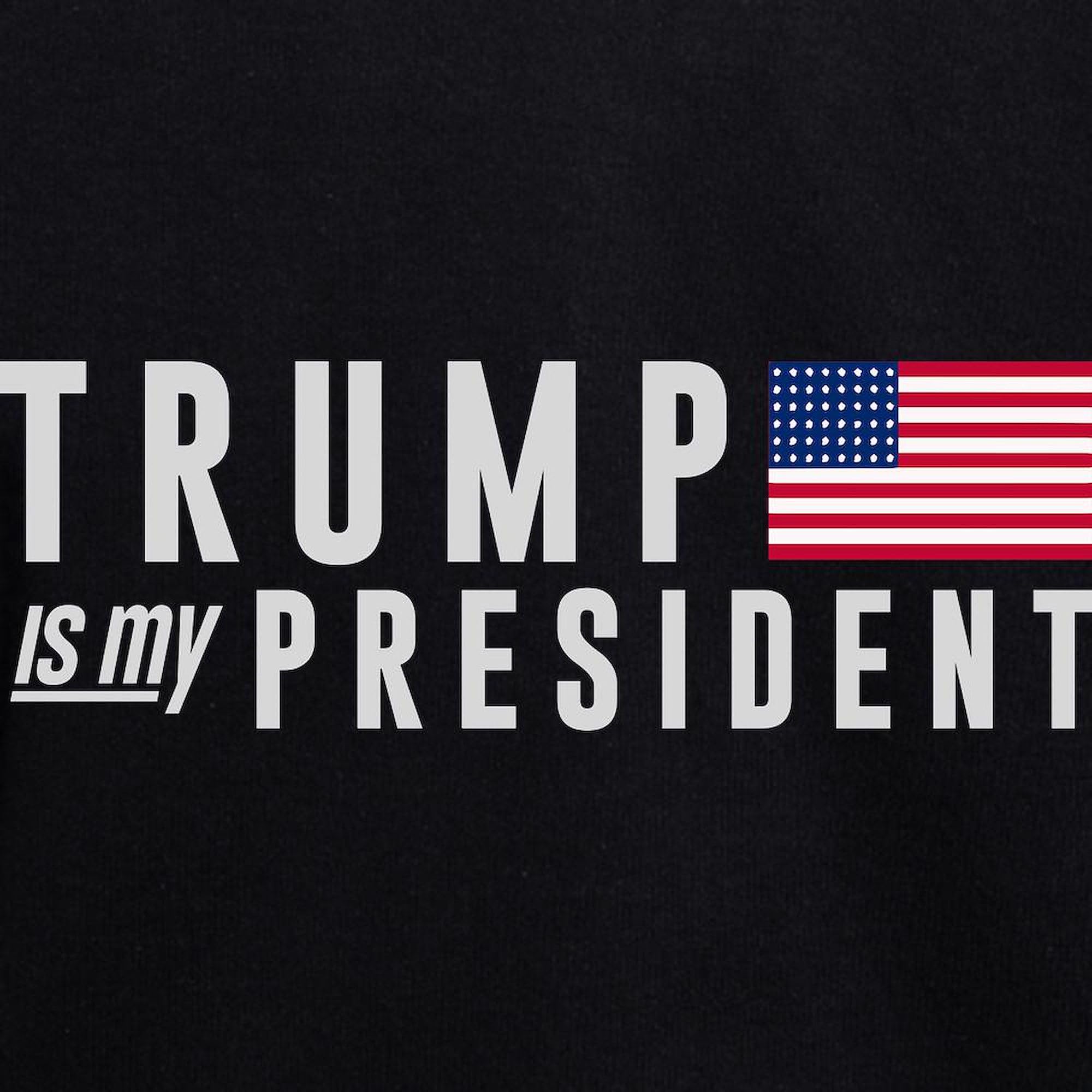 Trump Is My President Women's Zip Hoodie - Stylish Zip-Up Sweatshirt for Women | Political Apparel, Conservative Fashion, Rally Outfit