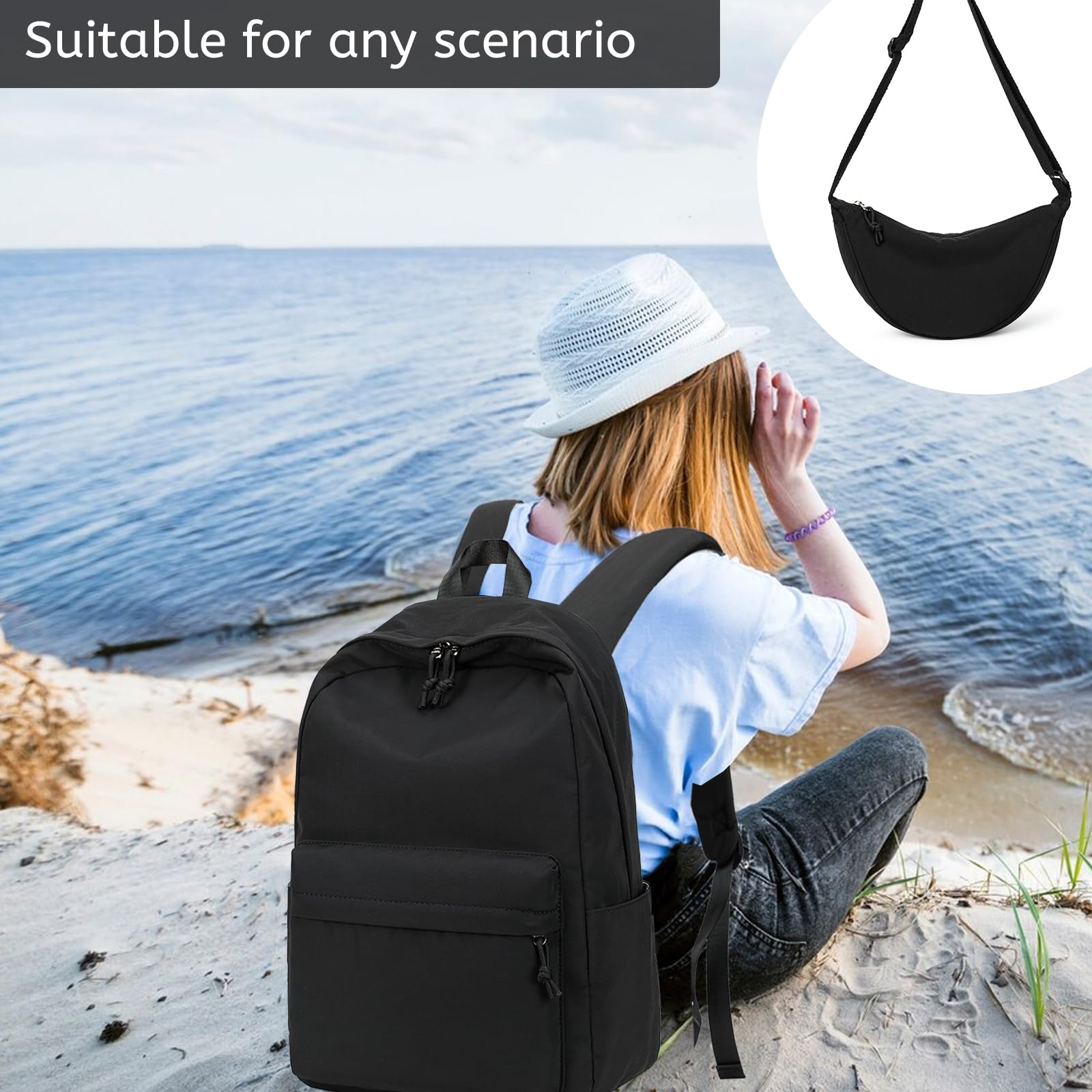 Bluboon Durable School Backpack for Kids & Teens - Lightweight Laptop Bookbag for Girls, Women - Perfect for School, College, Travel & Work Commute