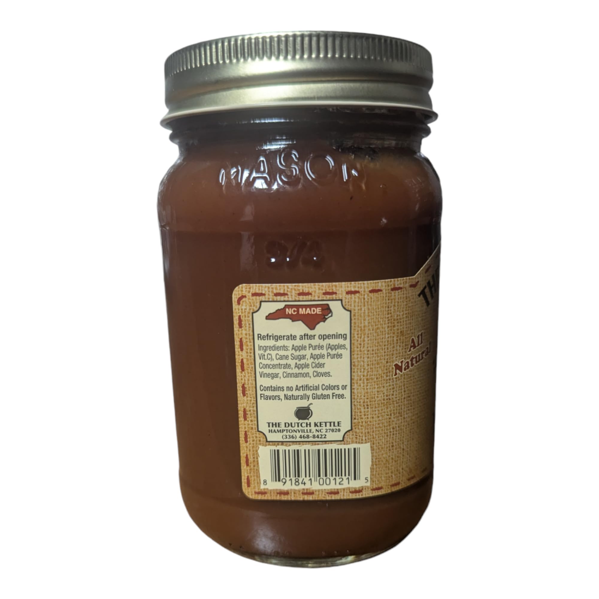 Dutch Kettle Amish Homemade Apple Butter - 2 Pack (18 oz Jars) - Non-GMO, Preservative-Free, Made with Fresh Apples - Traditional Recipe for Authentic Flavor - Perfect for Toast, Pancakes & Gift Giving