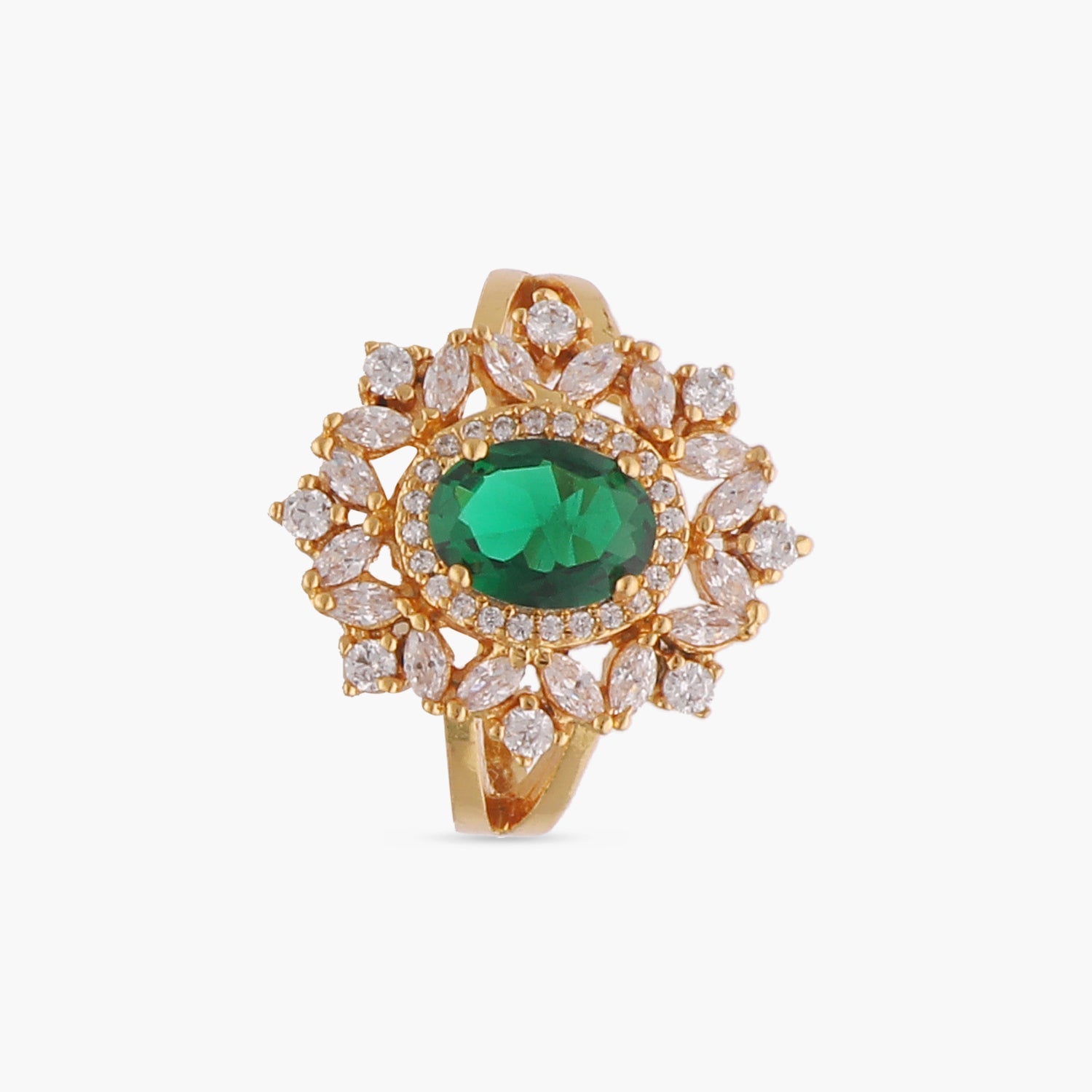 Elegant Kartini Cubic Zirconia CZ Ring for Women - Perfect for Weddings, Parties & Everyday Wear
