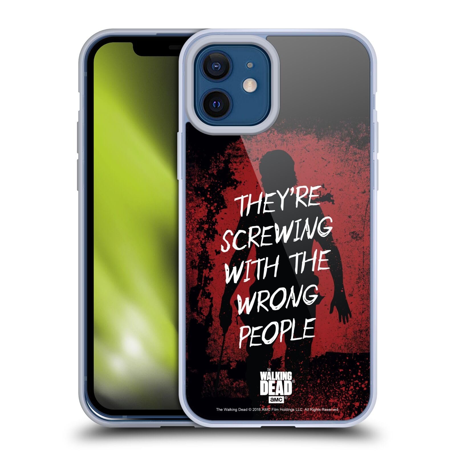 Officially Licensed AMC The Walking Dead Rick Grimes Legacy Soft Gel Case for Apple iPhone 12 & iPhone 12 Pro - Durable Protection with Unique TV Show Design - Perfect for Fans, Daily Use & Gift Giving