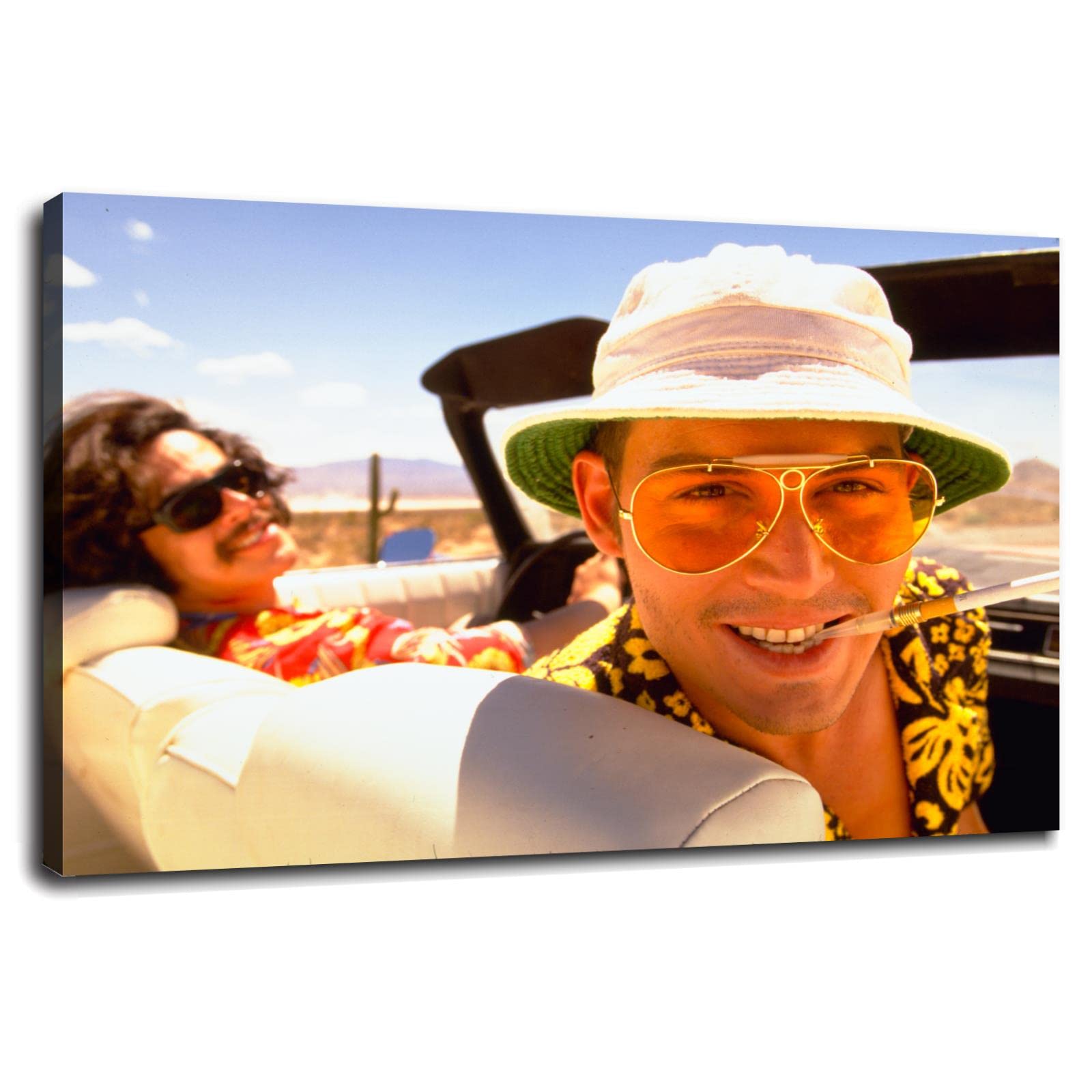 Fear and Loathing in Las Vegas Poster - 36x24 Inch Canvas Wall Art Print for Home & Office Decor - Perfect for Movie Fans & Retro Style Interiors