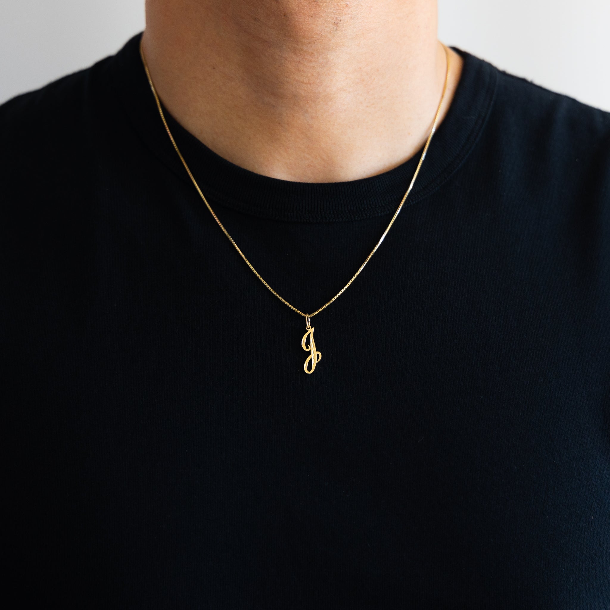 Gold Cursive Letter J Pendant Necklace - Personalized Initial Jewelry for Women | Perfect Gift for Birthday, Anniversary & Graduation | A-Z Alphabet Pendants Collection