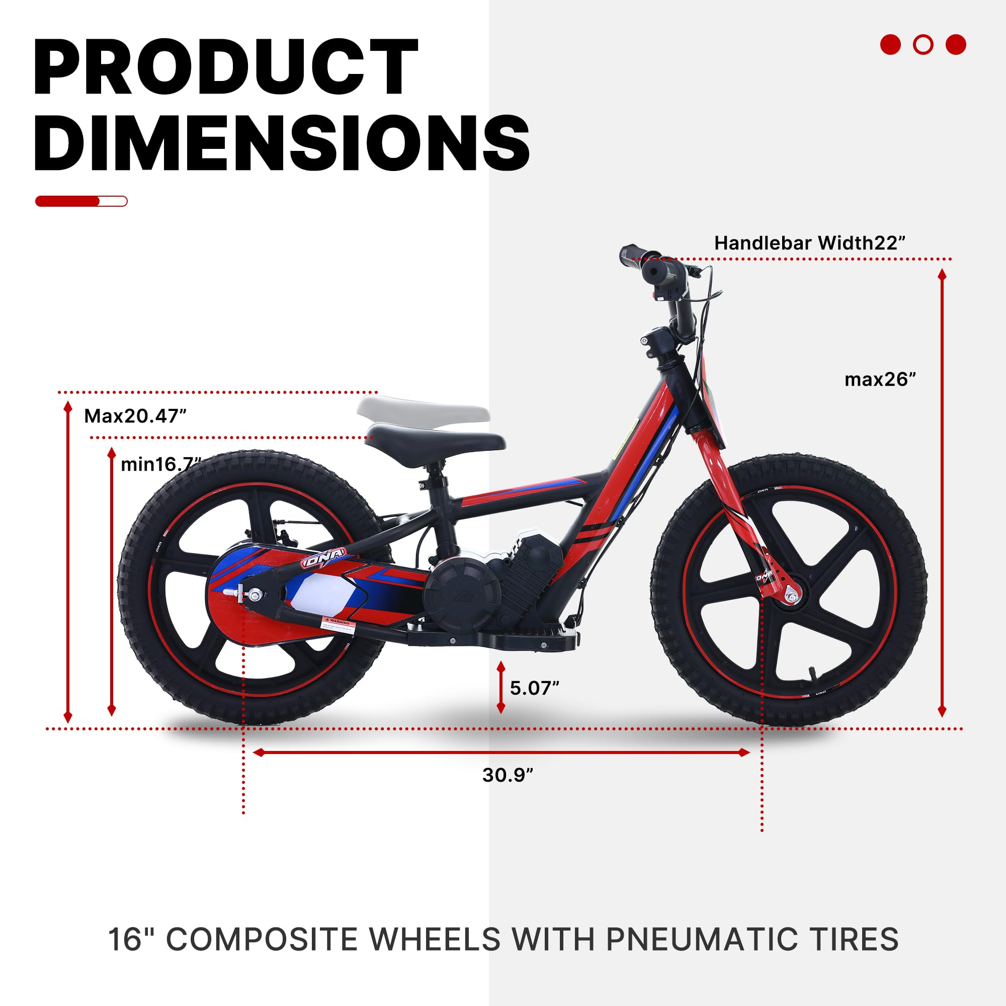 Lightweight Electric Dirt Bike for Kids 3-12 Years - 170W/340W Motor, 10-12MPH Speed, 24V Removable Battery & Dual Hand Brakes - Perfect for Backyard Riding, Off-Road Trails & Learning Balance