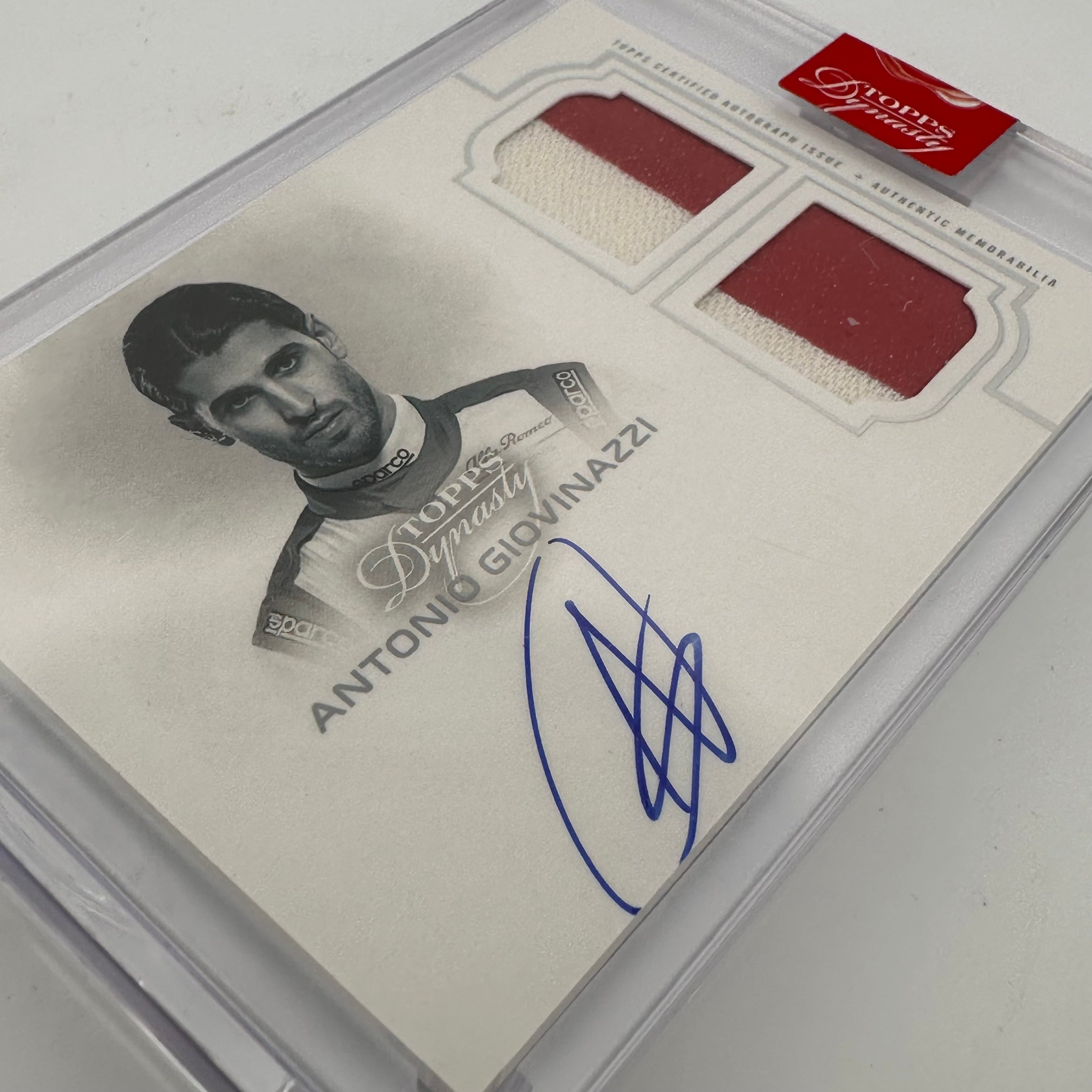 2020 Antonio Giovinazzi #SDA AG Dynasty Autograph Dual Relic Silver 06/10 - Rare Collectible for Racing Fans & Memorabilia Enthusiasts - Perfect for Display, Gifts, and Sports Collections