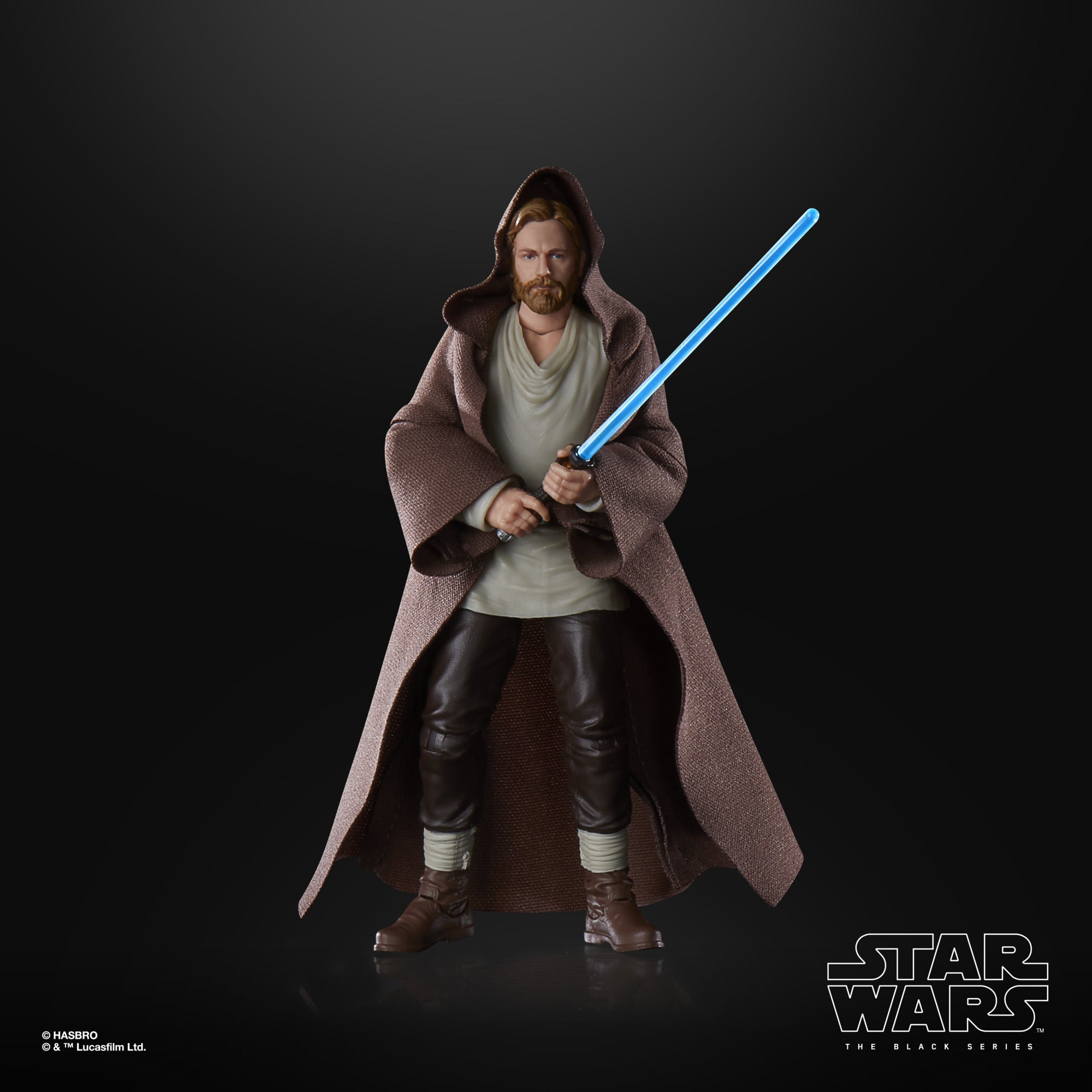 Star Wars The Black Series Obi Wan Kenobi Wandering Jedi 6-Inch Action Figure - Premium Collectible Toy for Display & Role Play Scenes