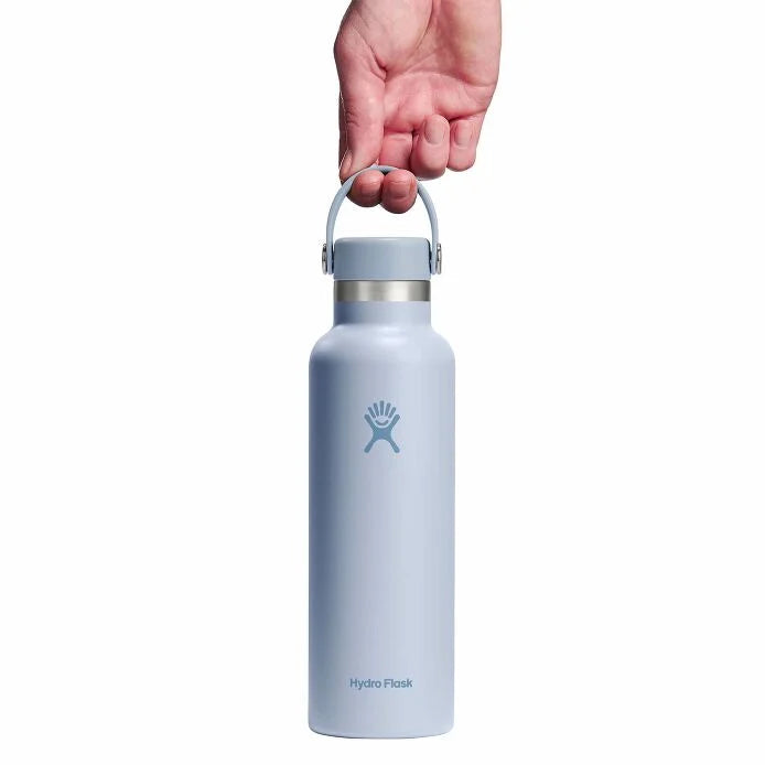 21 oz Standard Mouth Water Bottle - BPA Free, Leak Proof Stainless Steel Insulated Bottle for Gym, Hiking & Everyday Use