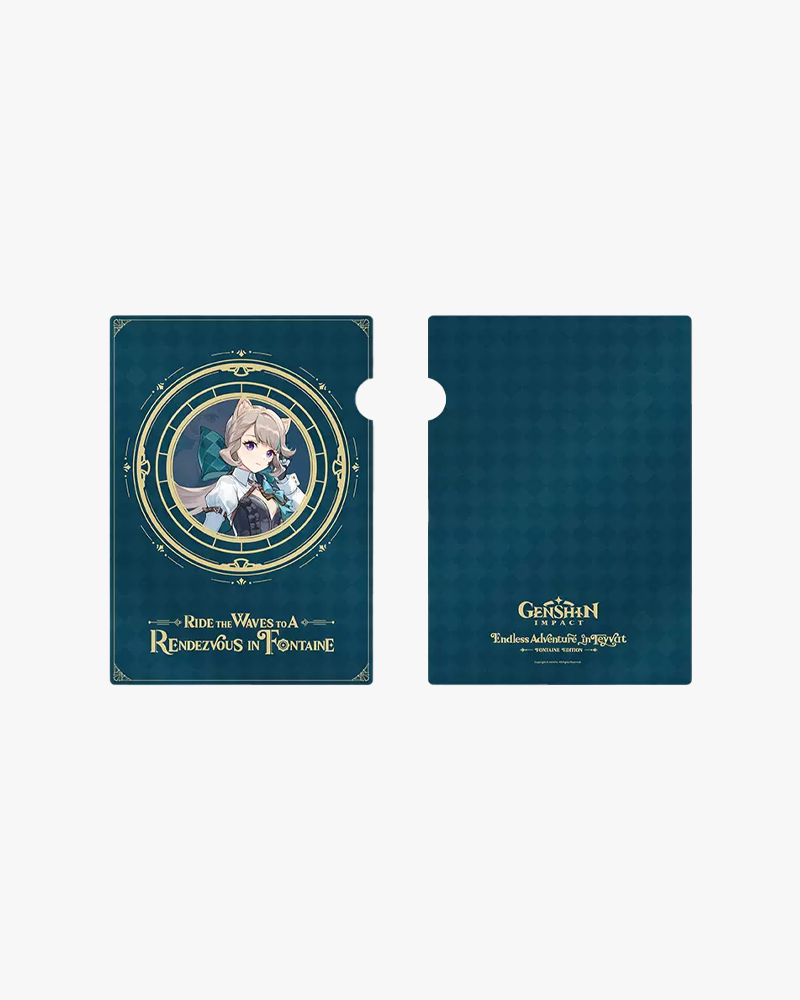 Genshin Impact© 2023 Official Art Exhibition File Folder - Collectible Game Memorabilia for Anime Fans & Office Organization