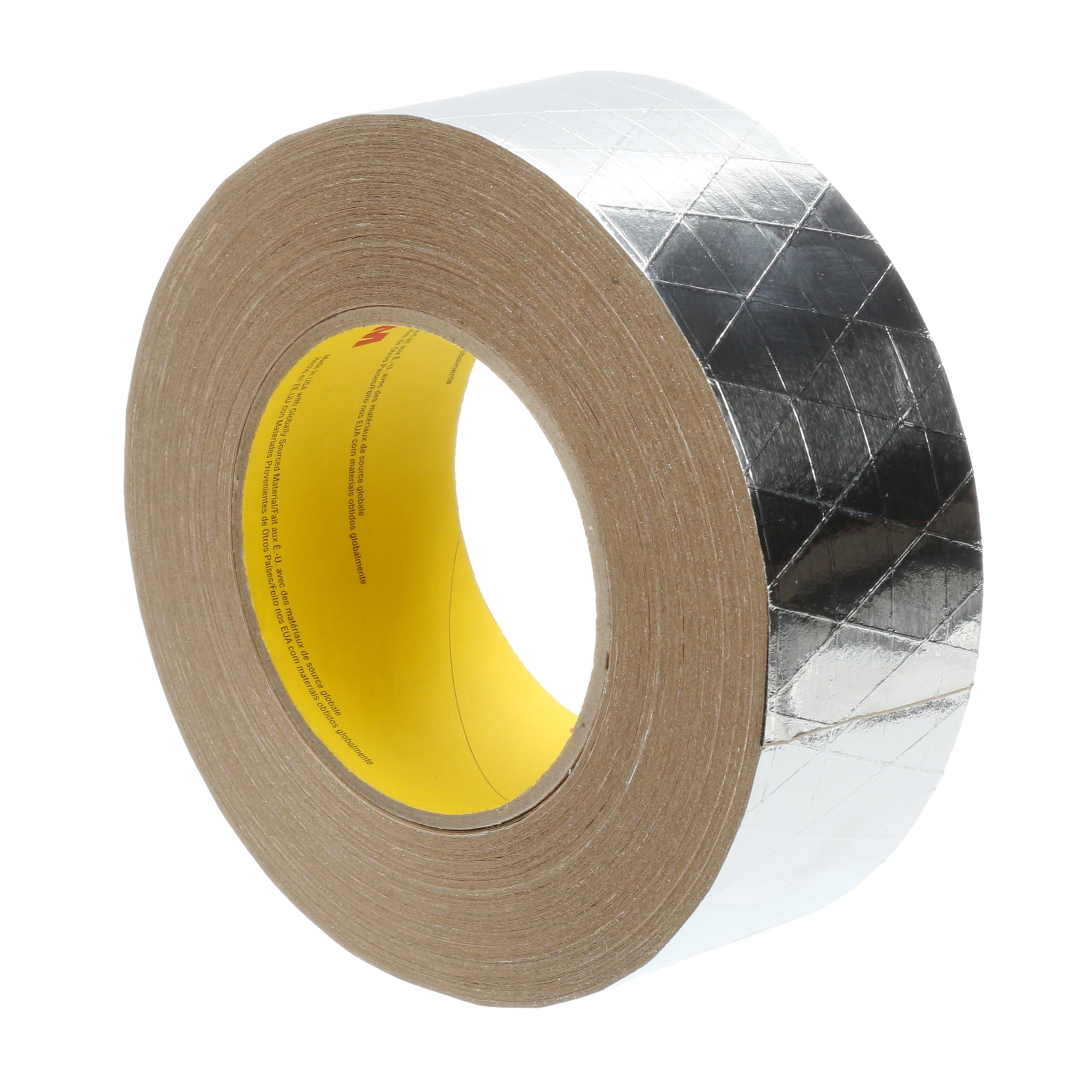 3M Venture Tape FSK Facing Tape 1525CW - Silver HVAC Reflective Foil Tape, 48mm x 45.7m (1 Roll) - Perfect for Duct Sealing, Insulation & Roofing Repairs