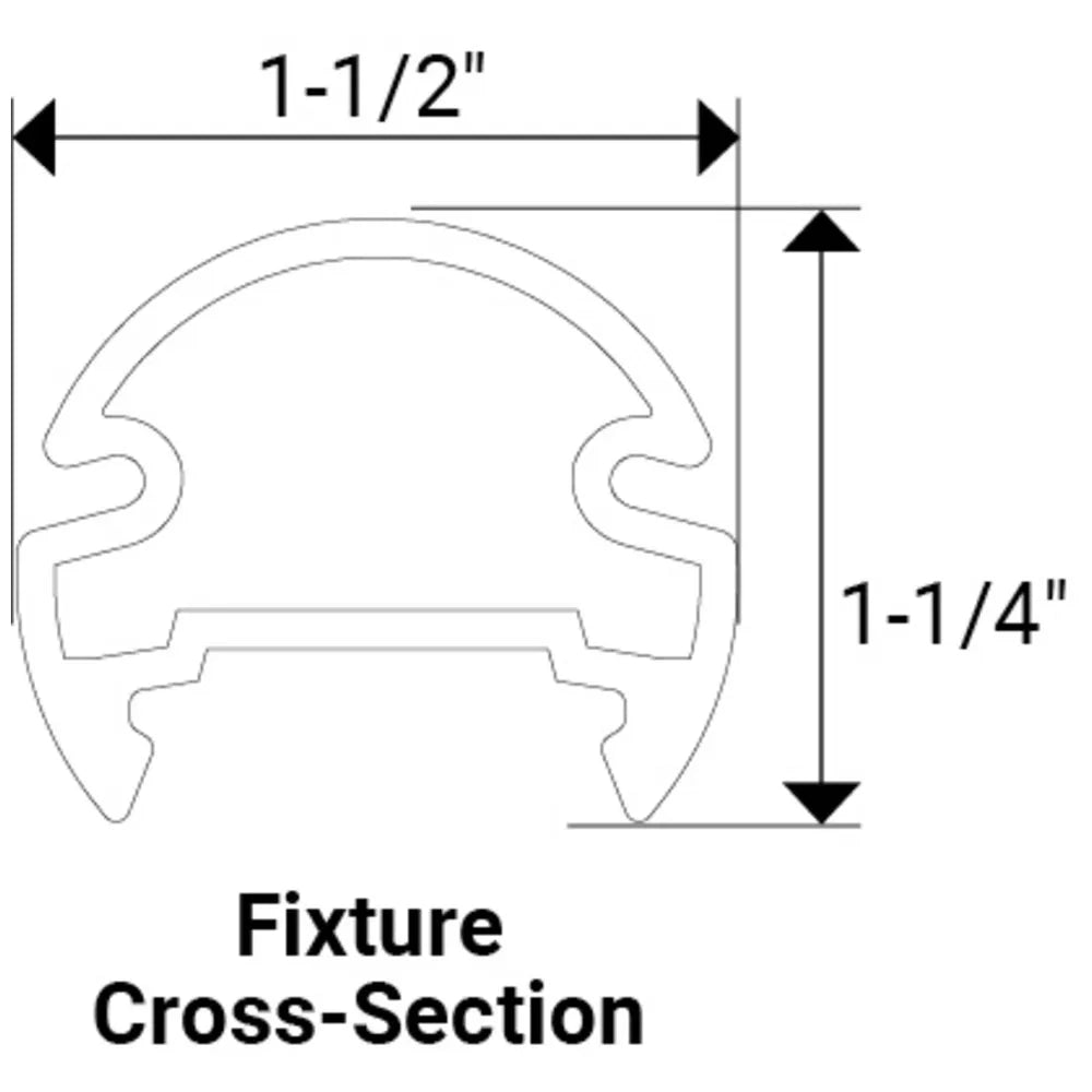 Lighted Closet Rod Flange Set - Heavy Duty Closet Organizer Brackets for Wardrobe & Walk-in Closets - Perfect for Hanging Clothes, Robes & Accessories in Bedroom & Dressing Room