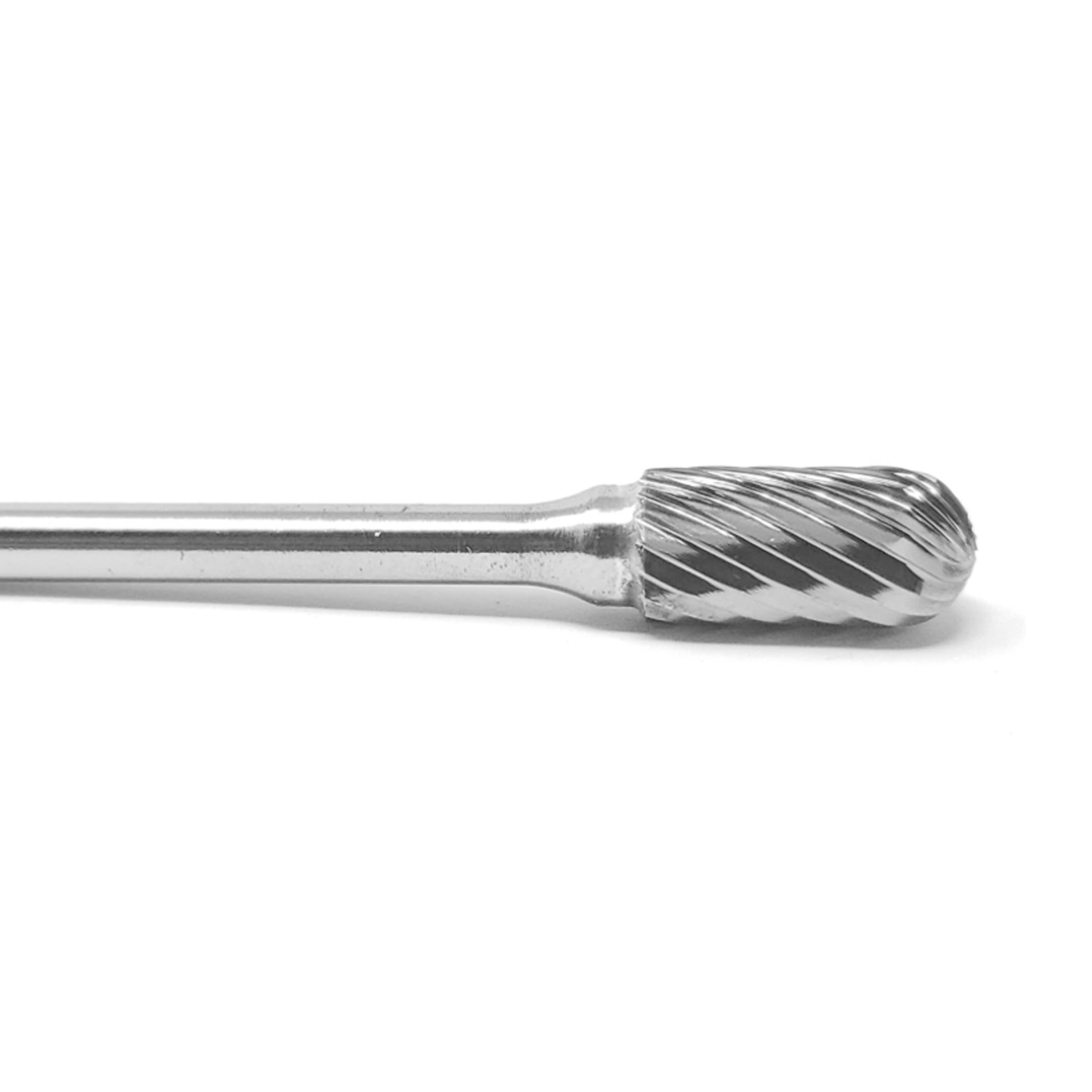 SC-51 Single Cut Solid Carbide Rotary Burr Die Grinder Bit 1/4