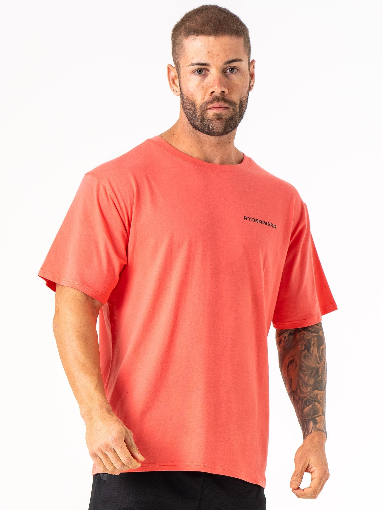 Energy Oversized T-Shirt for Women - Soft Coral Cotton Tee | Comfortable Loungewear & Casual Streetwear
