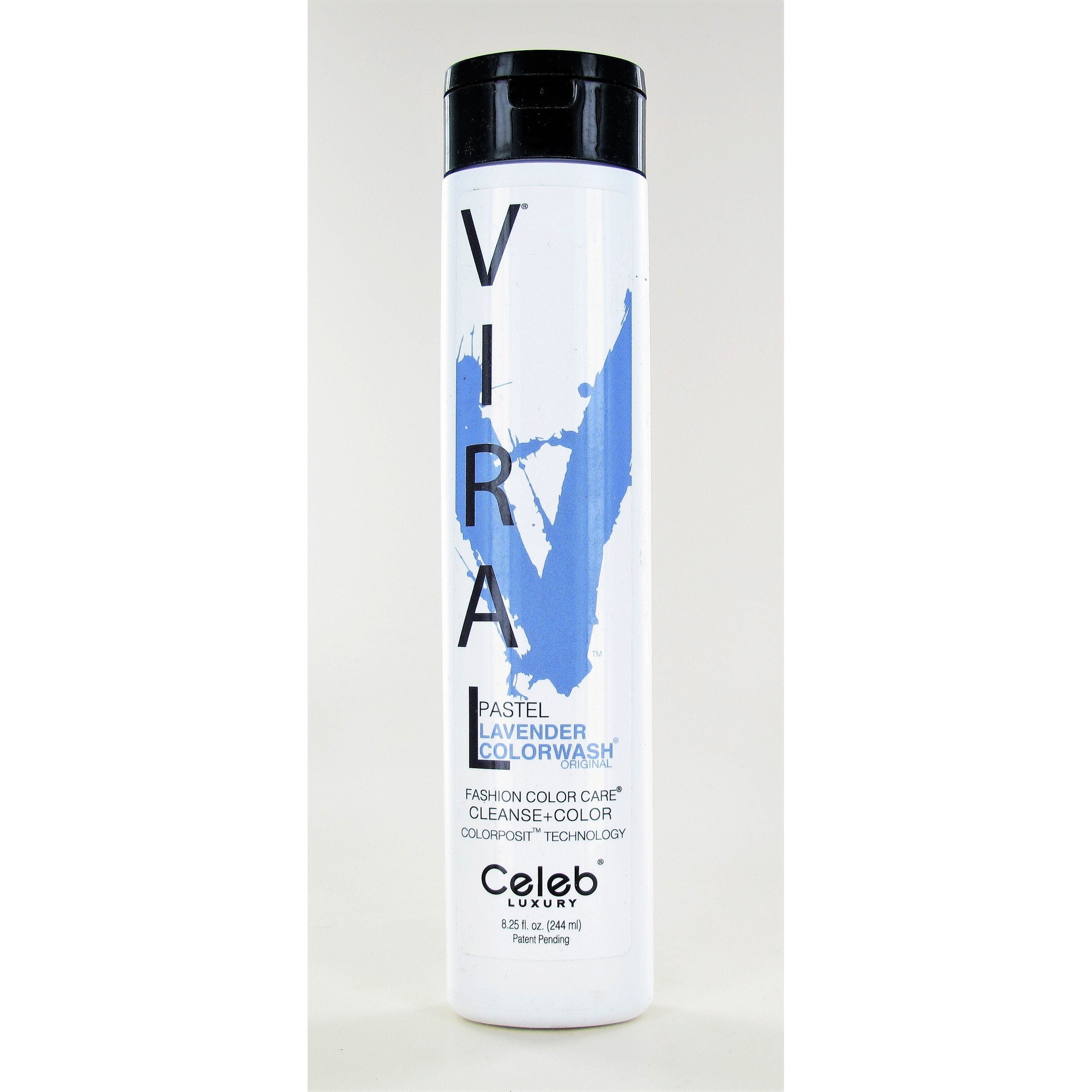 Celeb Luxury Viral Pastel Lavender Color Wash 8.25 oz - Semi-Permanent Hair Dye for Vibrant Pastel Shades | Perfect for DIY Hair Coloring at Home, Parties & Special Events