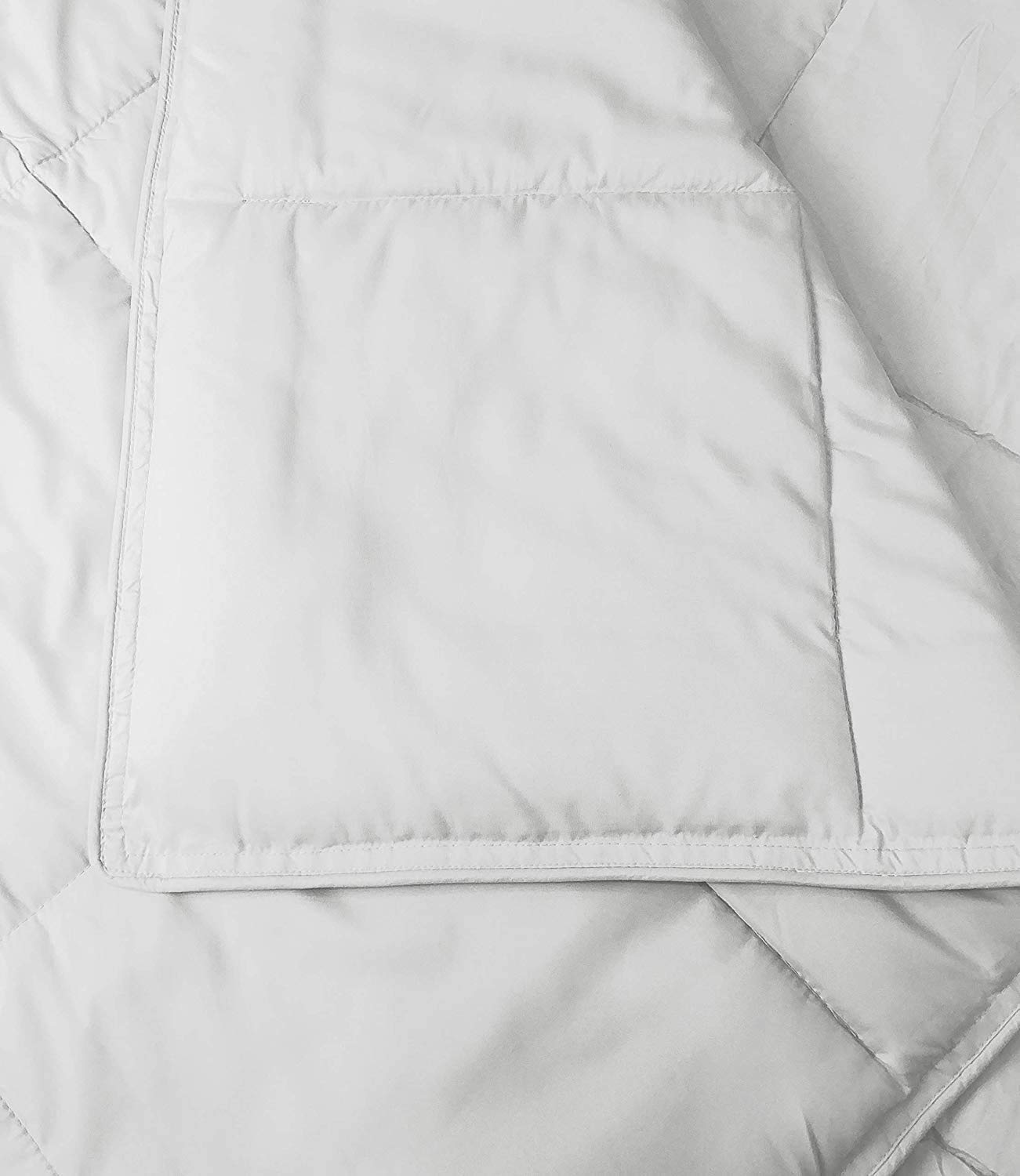 Premium 3-Piece Goose Down Alternative Comforter Set - King/California King Size - 100% Egyptian Cotton 1000 TC Duvet Insert - Quilted Luxury Bedding (White) for Cozy Bedroom & Guest Room Decor