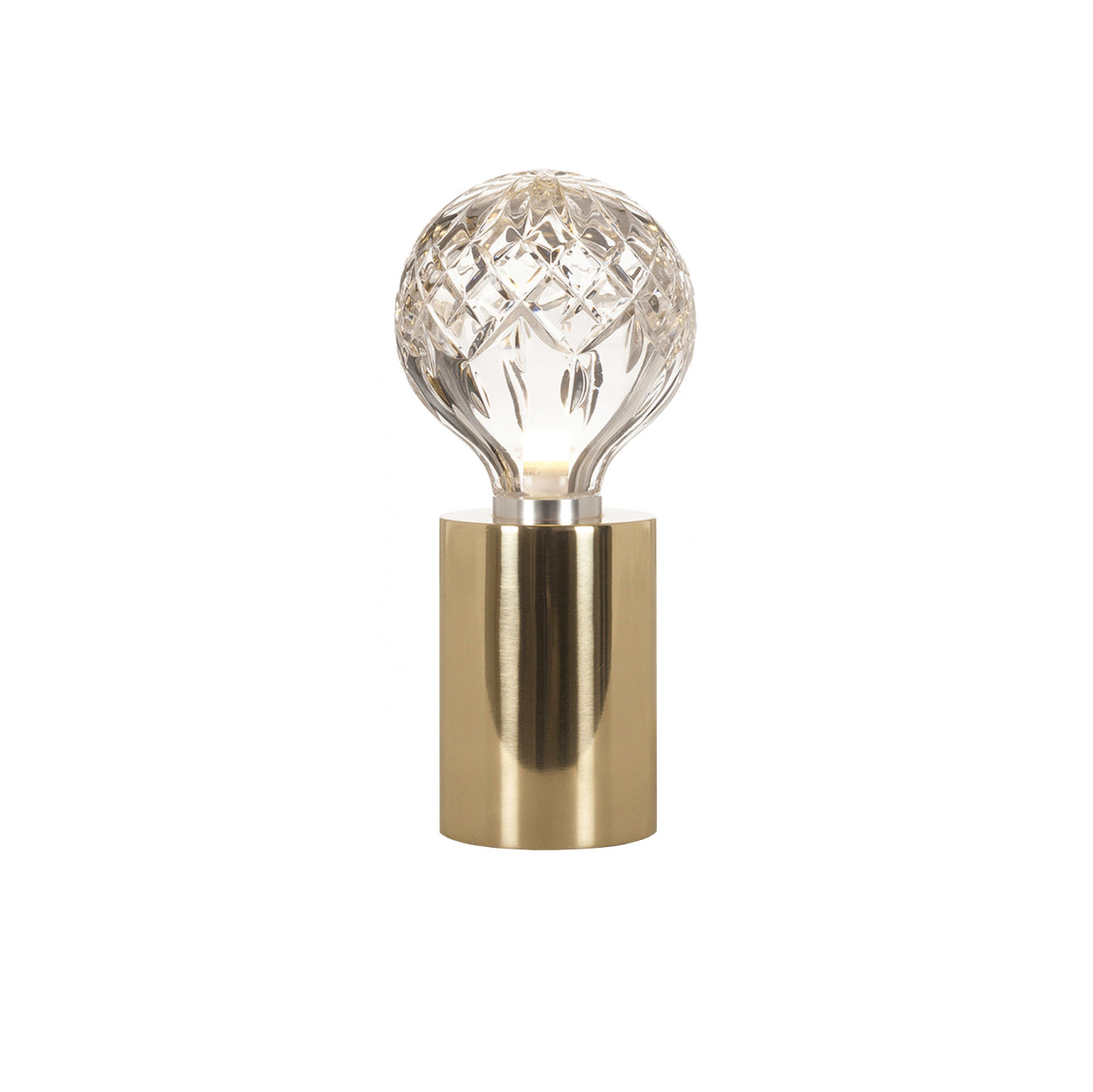 Elegant Crystal Bulb Table Lamp - Modern LED Bedside Light for Living Room, Bedroom & Office Decor - Perfect for Reading, Relaxing & Creating Ambiance