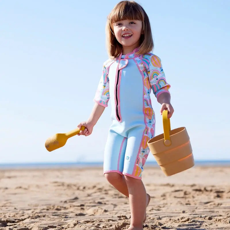 **Splashabout Kids Wetsuit for Girls & Boys (Ages 2-6) | Shorty Wetsuit for Swimming, Beach & Water Play**
