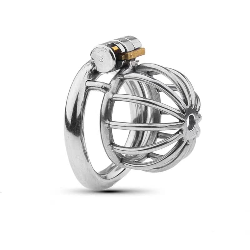 Men's Chastity Cage with Silicone Tube - 45mm Dark Design for Comfort & Discreet Wear | Secure Lock for Couples Bondage, BDSM & SM Play | Ideal for Long-Term Wear, Roleplay & Power Exchange Scenes