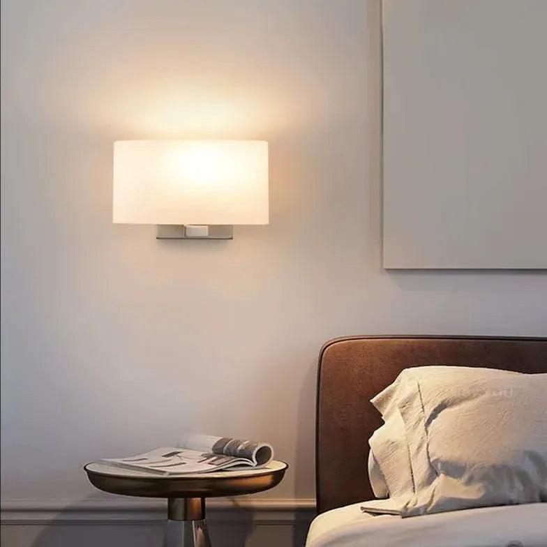 Frosted Glass LED Wall Lights - Modern Dimmable Sconces for Bedroom, Living Room & Hallway Lighting
