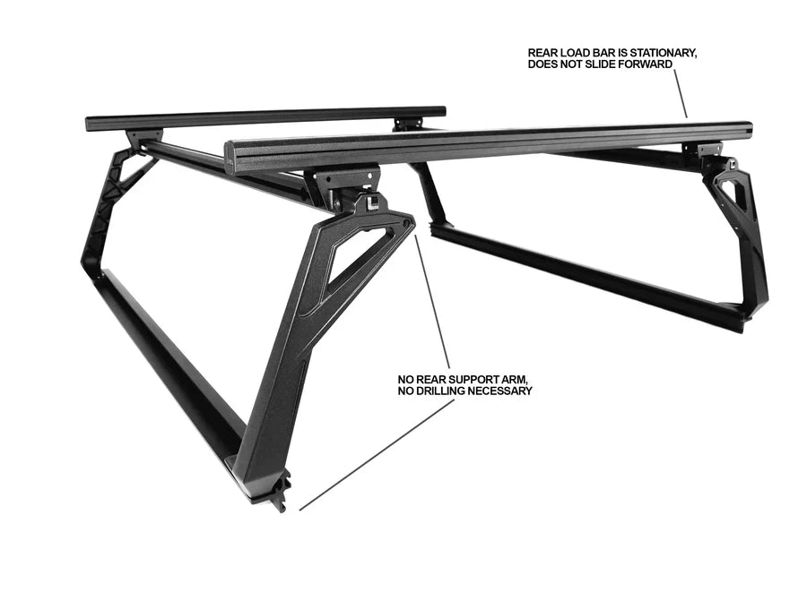 ACS Forged No Drill Front License Plate Bracket | Compatible with 2020-2024 Jeep Gladiator 5'0 Bed | Easy Installation for Off-Road & Street Legal Compliance