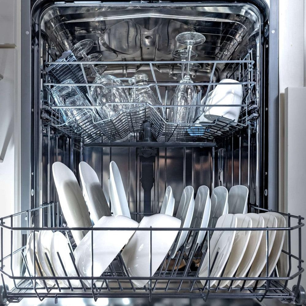 BREDA 24 Inch Stainless Steel Built-In Dishwasher with Pocket Handle Panel - LUDWT30155 | Energy Efficient, Quiet Operation for Modern Kitchens | Perfect for Small Families and Apartment Living