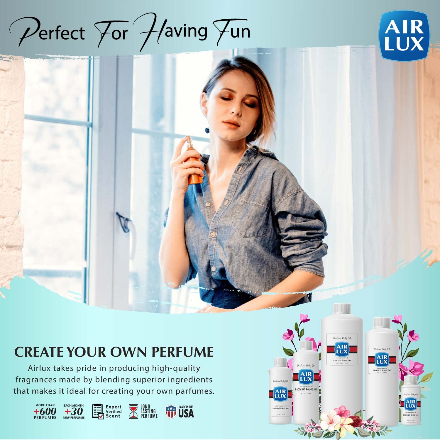 Premium T Ford F Fragrance Oil for Women & Men - Long Lasting Alcohol-Free Perfume Oil, Pure Concentrated Scent, 16 Fl Oz | Perfect for Daily Wear, Special Occasions & Gift Giving