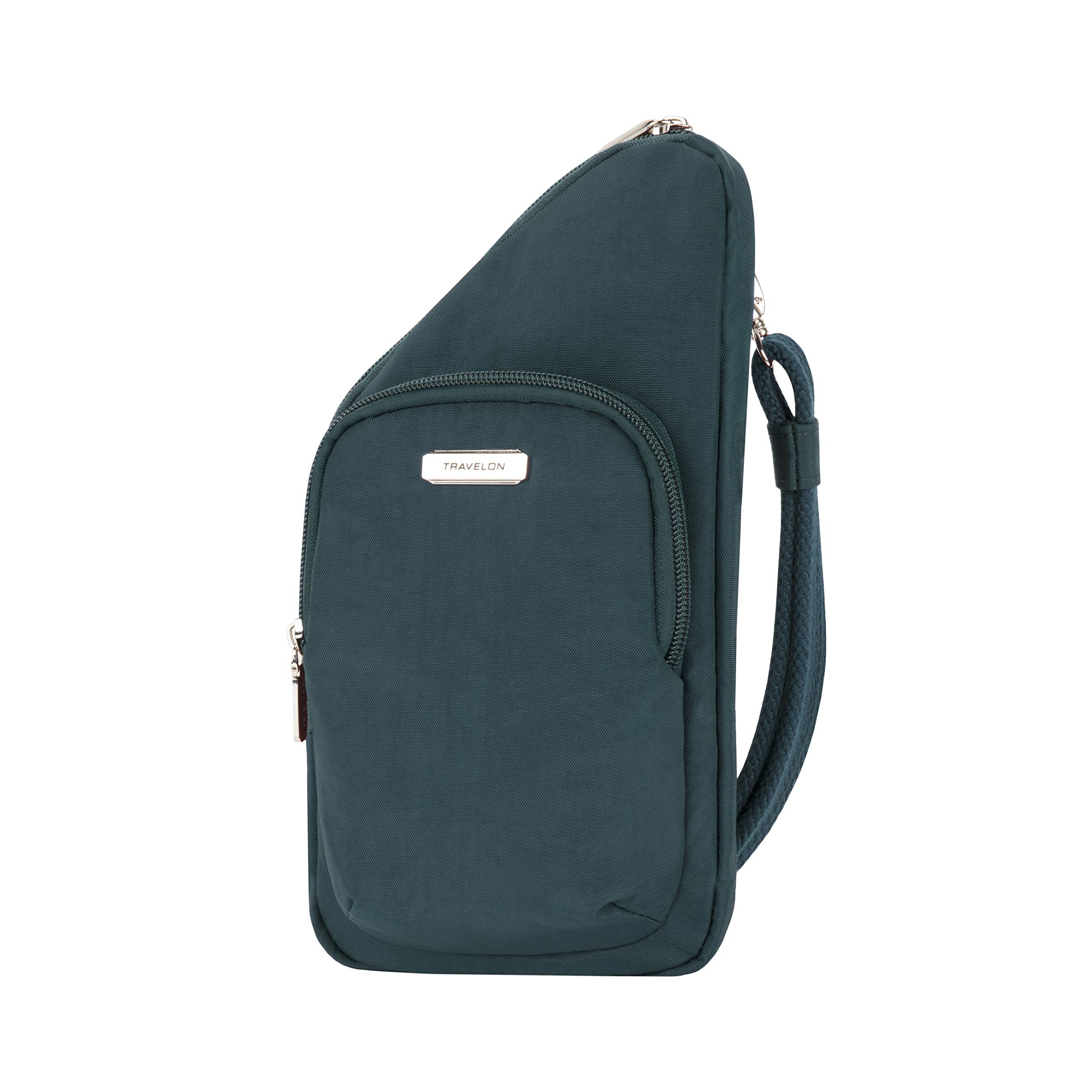 Travelon Anti-Theft Compact Crossbody Bag for Women - Lightweight Secure Purse with RFID Blocking - Perfect for Travel, Commuting & Daily Use (Peacock)