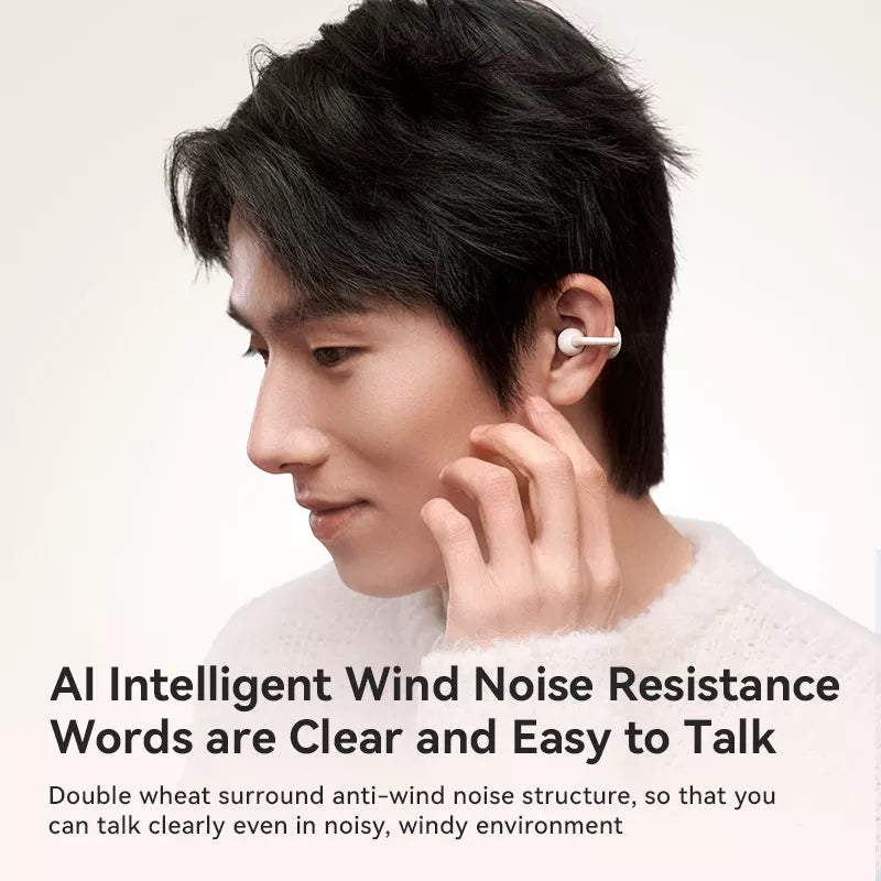 Sanag Z37 Open Ear Wireless Bluetooth Headphones - Lightweight Clip-On Design for Running, Cycling & Workouts