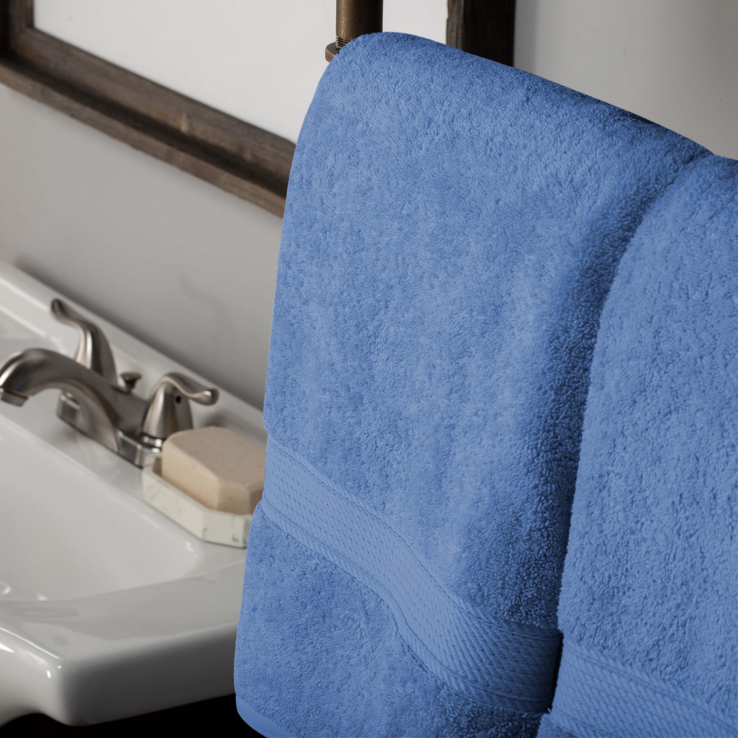 Premium Egyptian Cotton Bath Towel Set - Ultra Soft, Absorbent & Heavyweight 2-Piece Set for Spa, Bathroom & Luxury Home Use