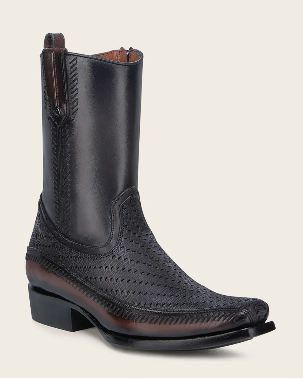 Premium Men's Cowhide Leather Cowboy Boots - Cuadra Oxford Dress Western Boots for Men - Durable & Stylish for Rodeo, Country Wear & Casual Outfits
