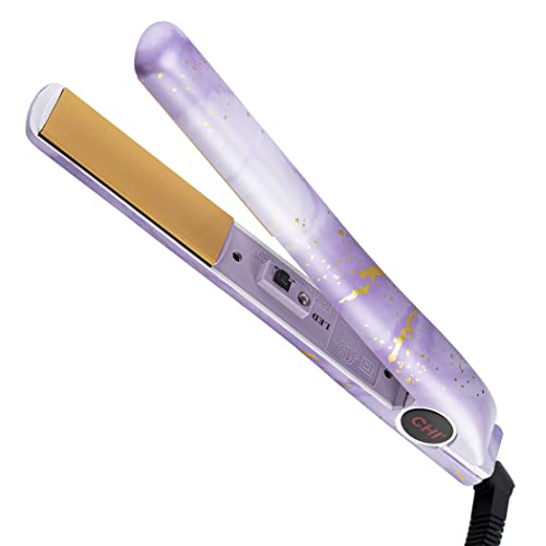 CHI Original Ceramic Flat Iron 1 Inch - Professional Hair Straightener for Salon & Home Use | Lovely Lilac Color | Smooth & Shiny Hair Styling Tool for Straight, Curly & Wavy Hair | Perfect for Daily Styling, Travel & Special Occasions