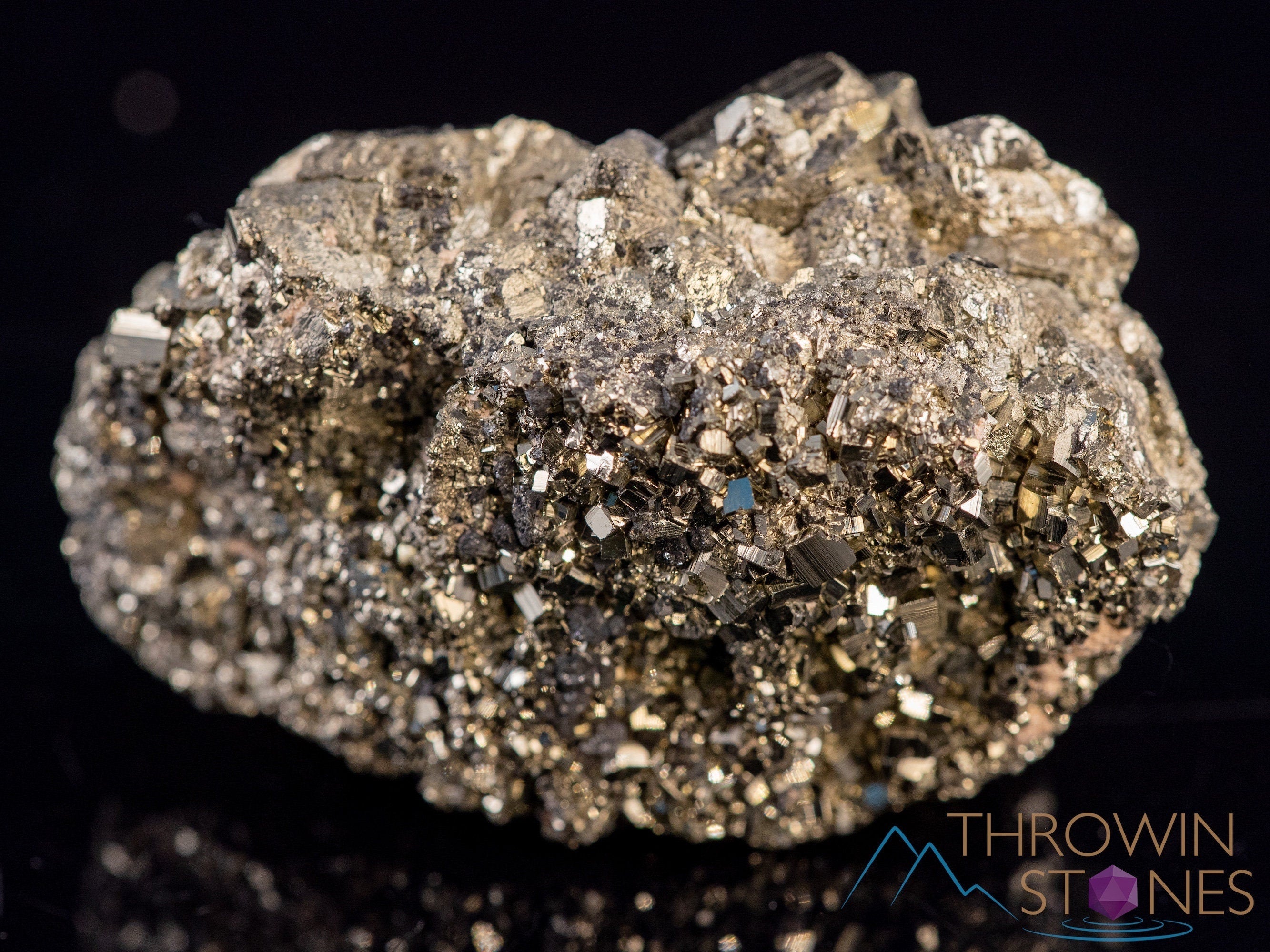 PYRITE Raw Crystal Cluster – Natural Healing Stone for Home Decor, Housewarming Gift & Spiritual Energy – Perfect for Meditation, Office Desk & Feng Shui
