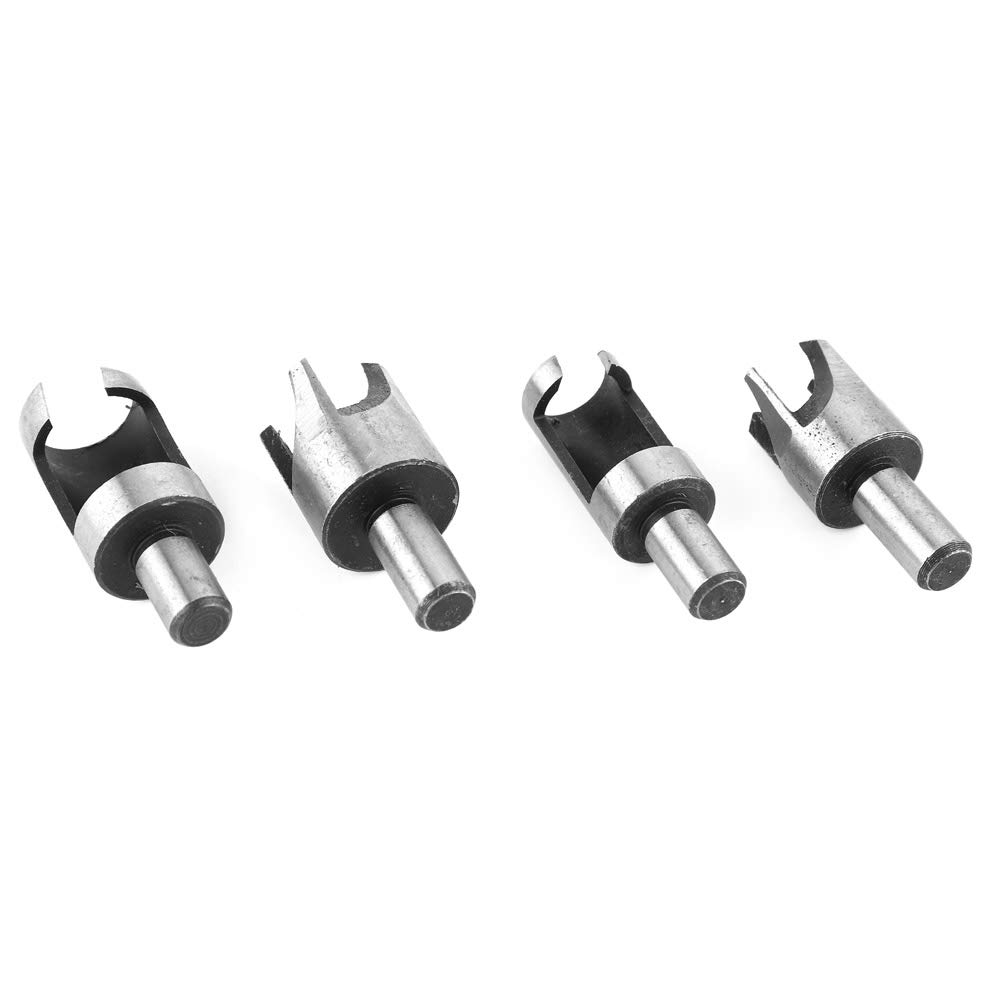 8-Piece Wood Plug Cutter Set - High Carbon Steel Woodworking Hole Cutters with Straight & Chamfered Edges - Professional Drill Bit Kit for Bench Drills & Electric Hand Drills - Perfect for DIY Projects, Furniture Repair & Woodworking Crafts