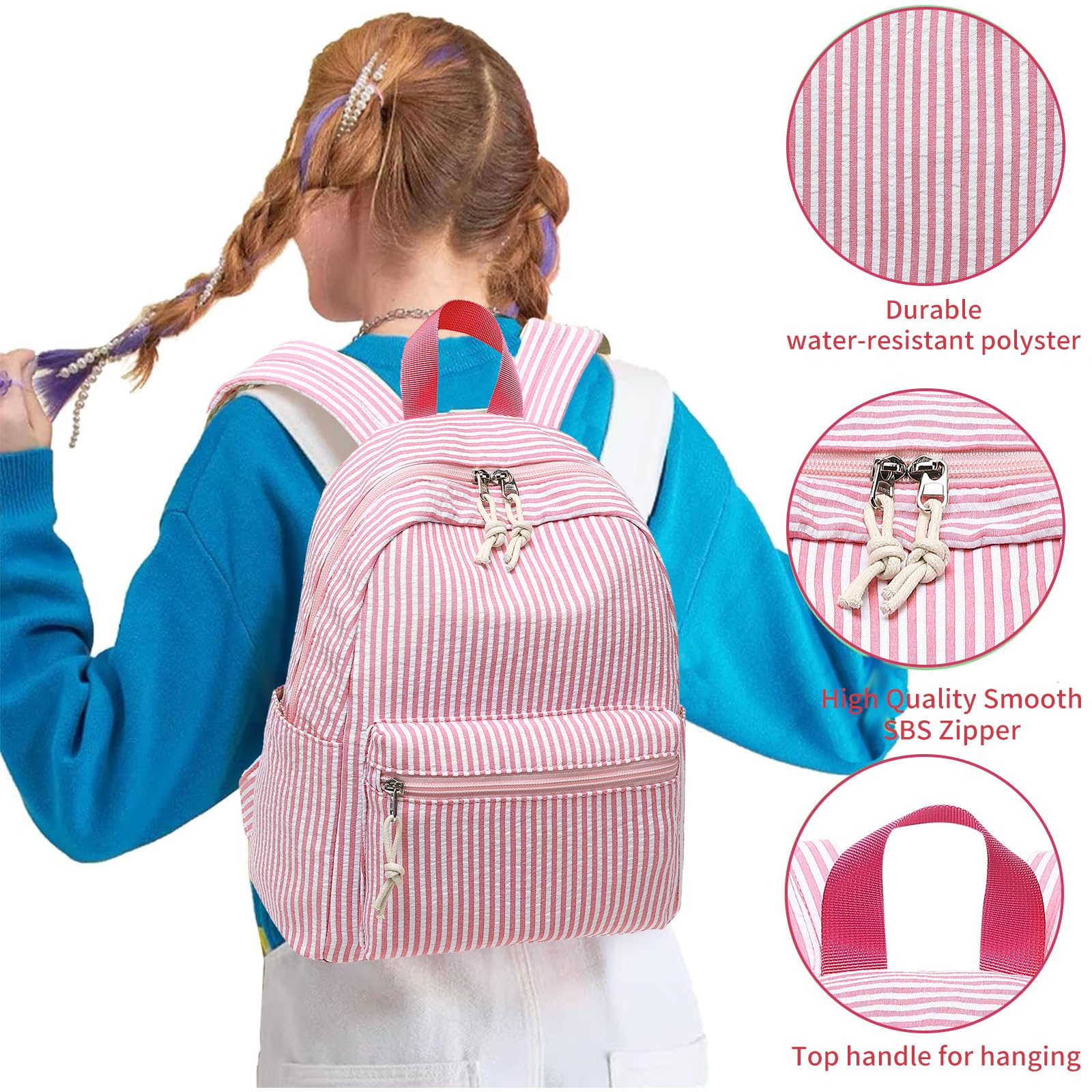 Bluboon Girls Mini Backpack for Women & Teens - Cute Small Backpack Purse for School, Travel & Daily Use | Lightweight Casual Bookbag for College, Work & Outings