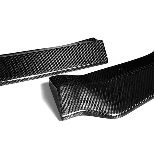 3-Piece Real Carbon Fiber Front Bumper Lip Spoiler & Side Skirt Kit for 2011-2014 Dodge Charger SRT - Aggressive Styling & Protection - Perfect for Car Shows & Street Racing