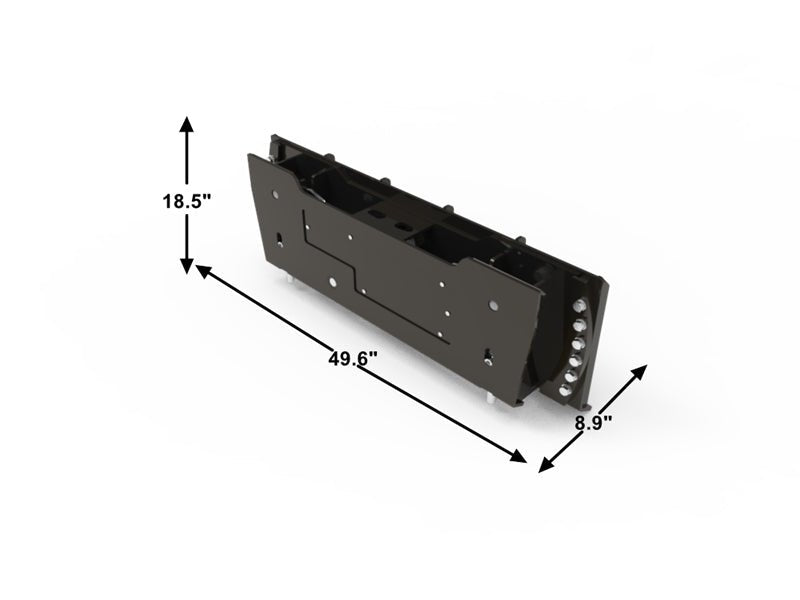 HTMP1220 Hydraulic Tilt Mount Rotator Plate Attachment for Skid Steer Loaders - Heavy Duty 360° Rotation for Excavation, Landscaping & Construction Work