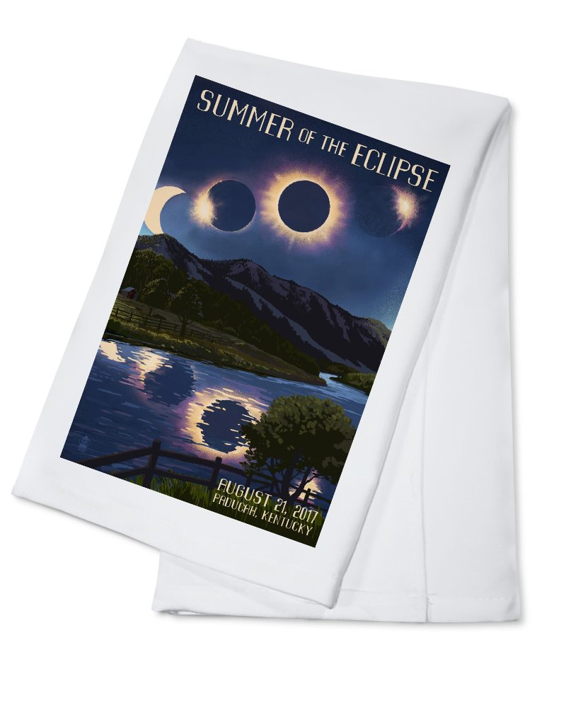 2017 Solar Eclipse Kentucky Cotton Tea Towel - Decorative Hand Towel for Kitchen & Home - Perfect for Eclipse Enthusiasts & Home Decor