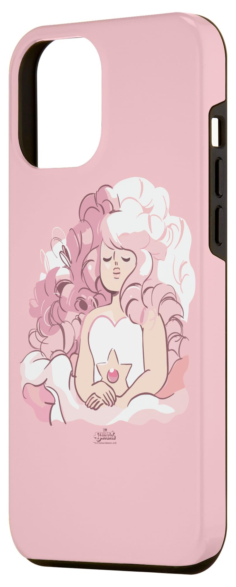 iPhone 12 Pro Max Steven Universe Rose Quartz Phone Case - Durable Protective Cover for iPhone 12 Pro Max with Crystal Design, Perfect for Fans, Daily Use & Gift Giving