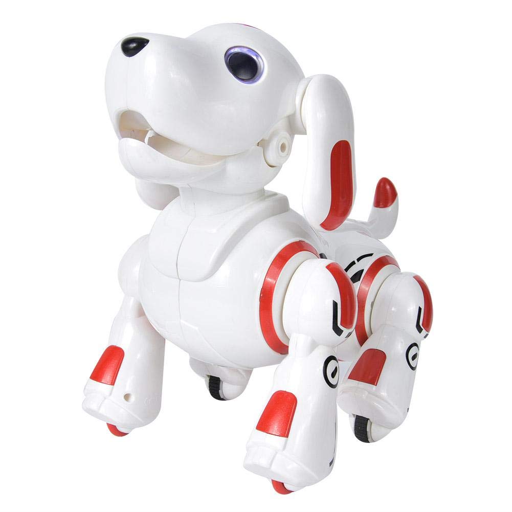 Interactive Smart RC Robot Dog Toy - Remote Control Walking, Singing, Dancing Electronic Pet with Touch Sensor for Kids | Early Education STEM Gift for Boys & Girls | Perfect for Birthday, Christmas & Indoor Play (Red)